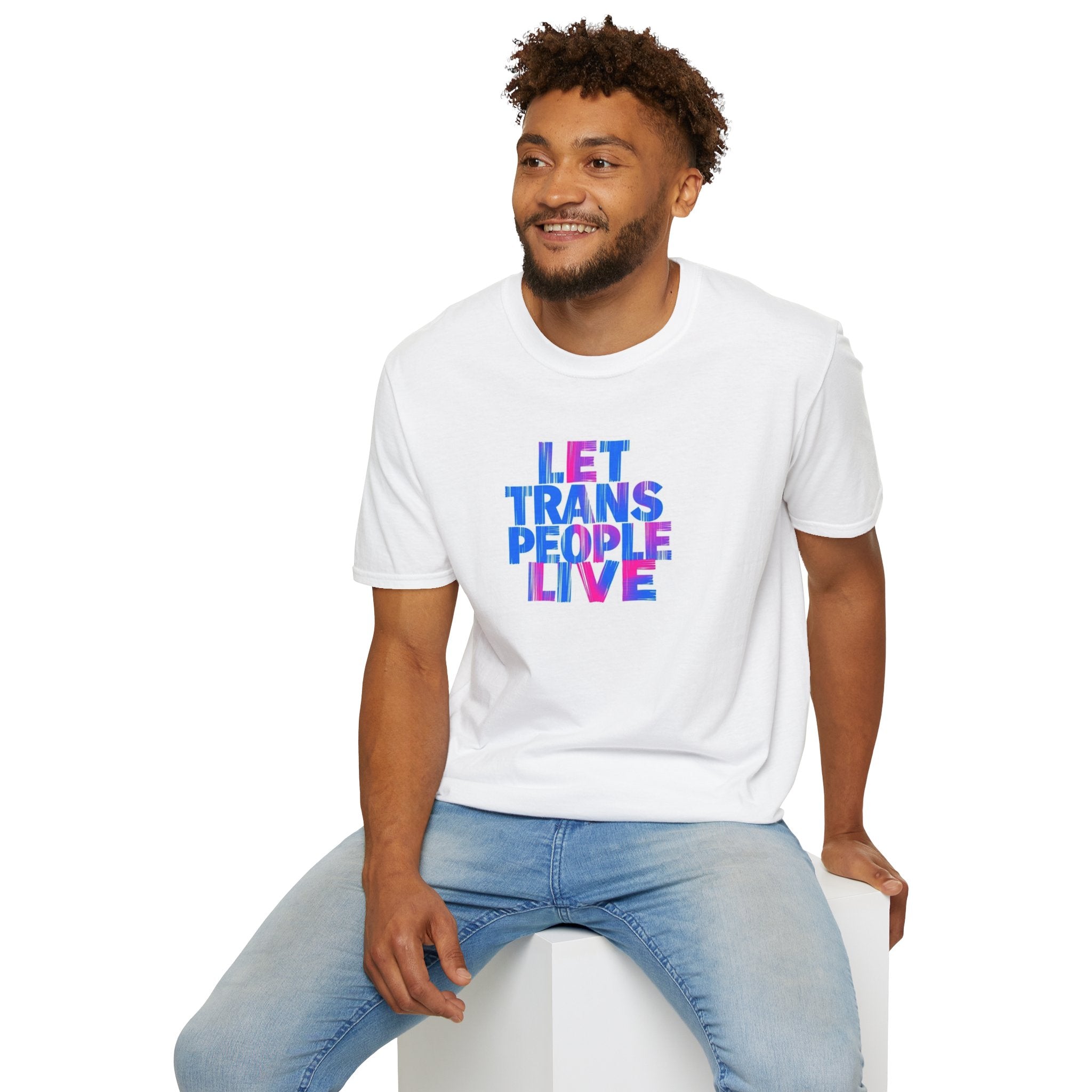 Let Trans People Live Unisex Softstyle T-Shirt