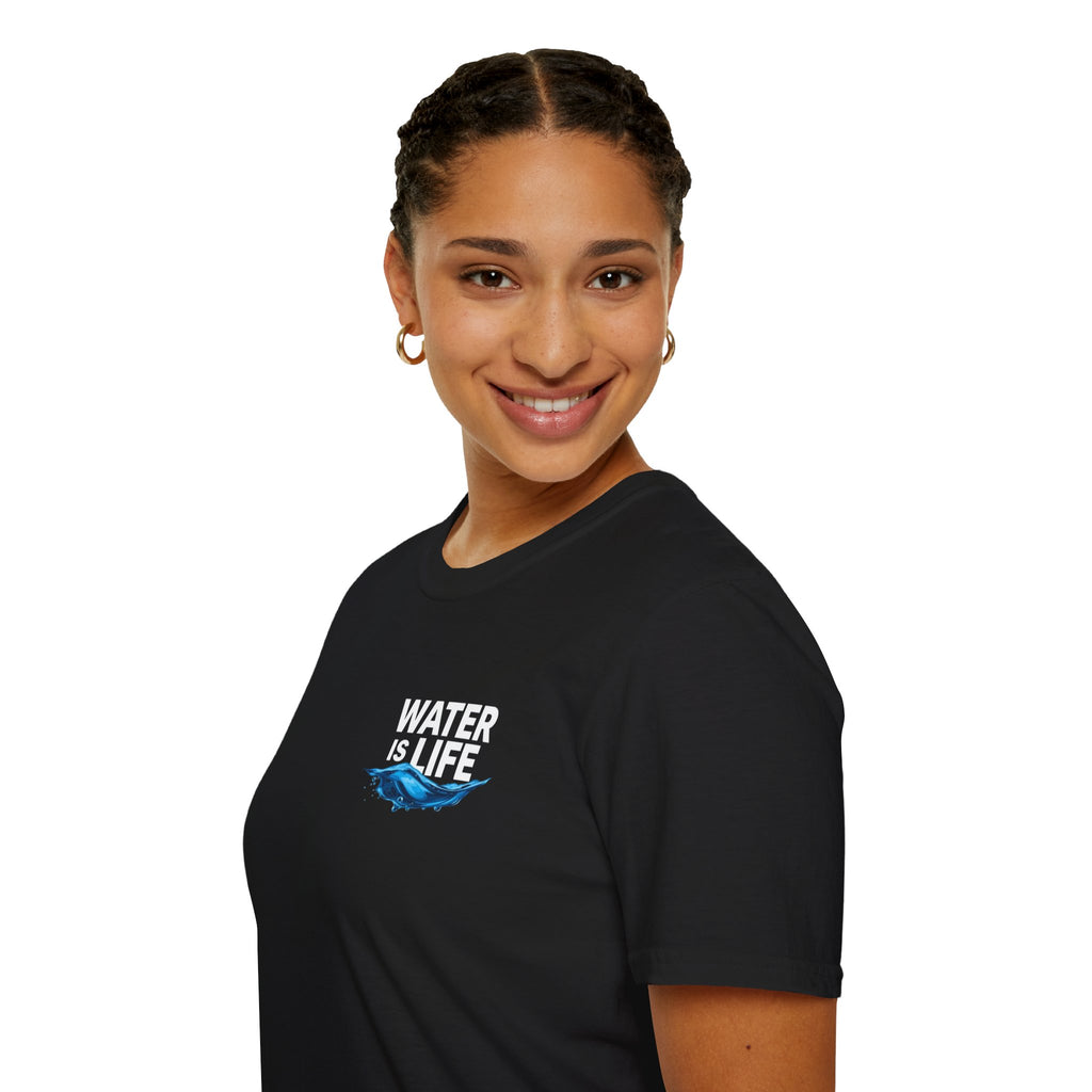 Water is Life Unisex T-Shirt | Eco-Friendly Tee for Environmentalists, Beach Lovers, Awareness Campaigns, Gifting