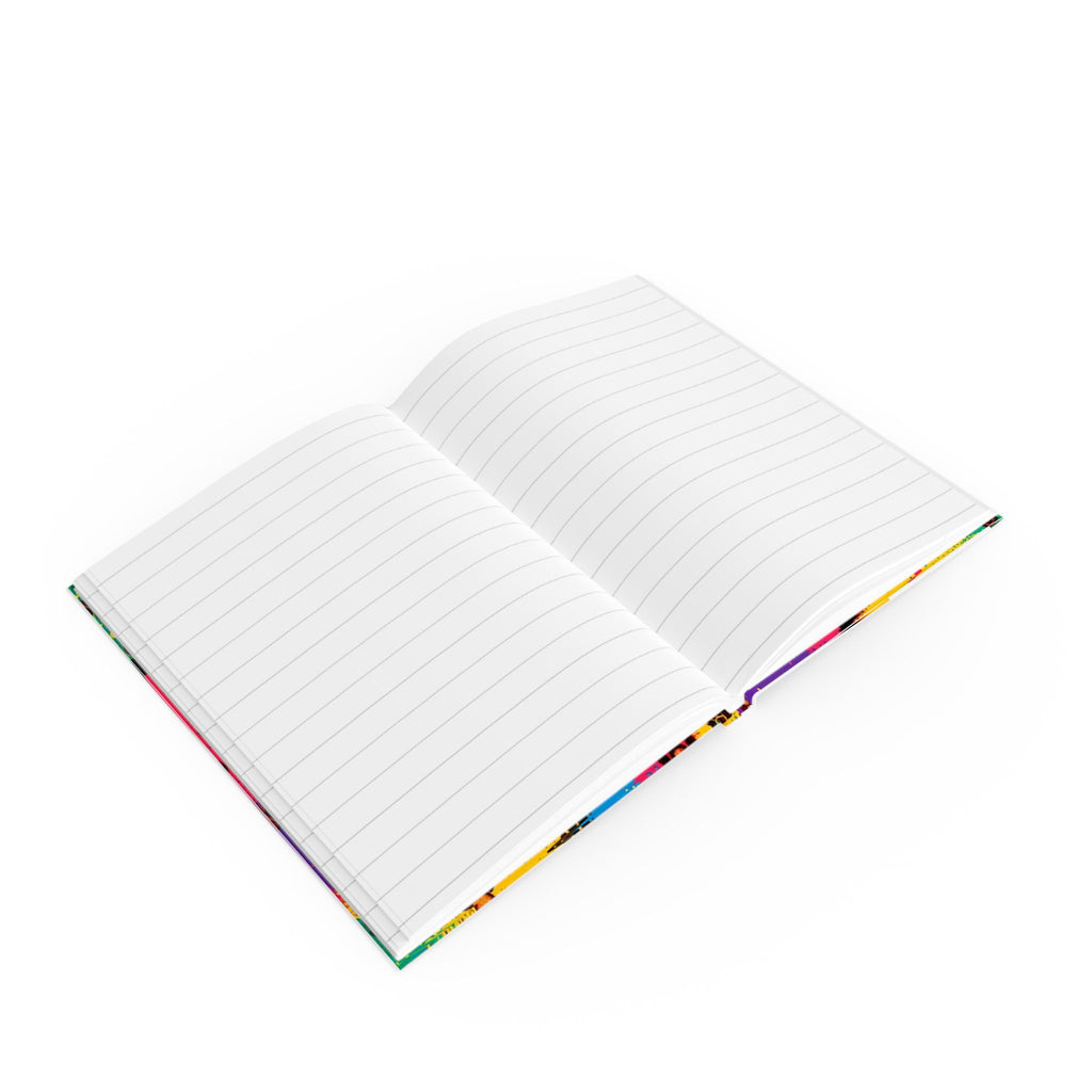 Colorful Puppy Prints Hard Backed Journal - Perfect for Gifts, Journaling, and Celebrations
