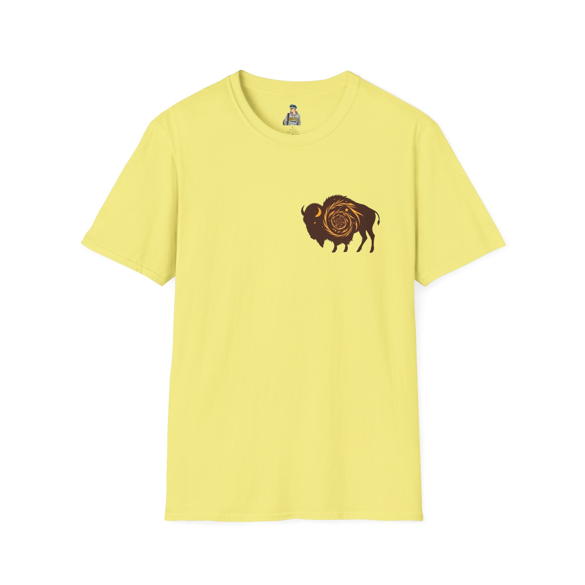 Buffalo Spiral Design Unisex Softstyle T-shirt