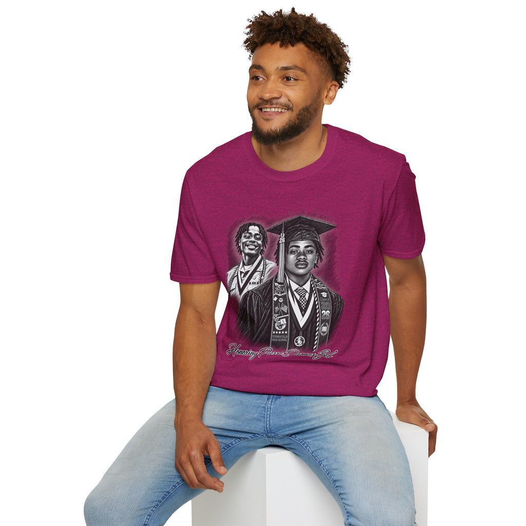 Double Portrait Front - In Memory of Pierre Damas Bel T-Shirt