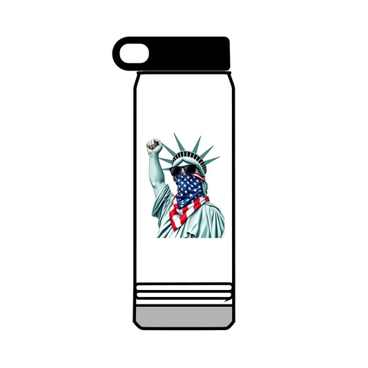 32oz Water Bottle #RESIST with Lady Liberty