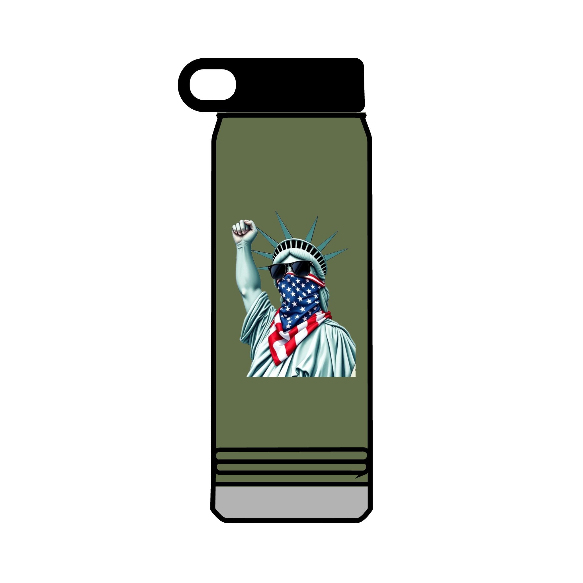 32oz Water Bottle #RESIST with Lady Liberty