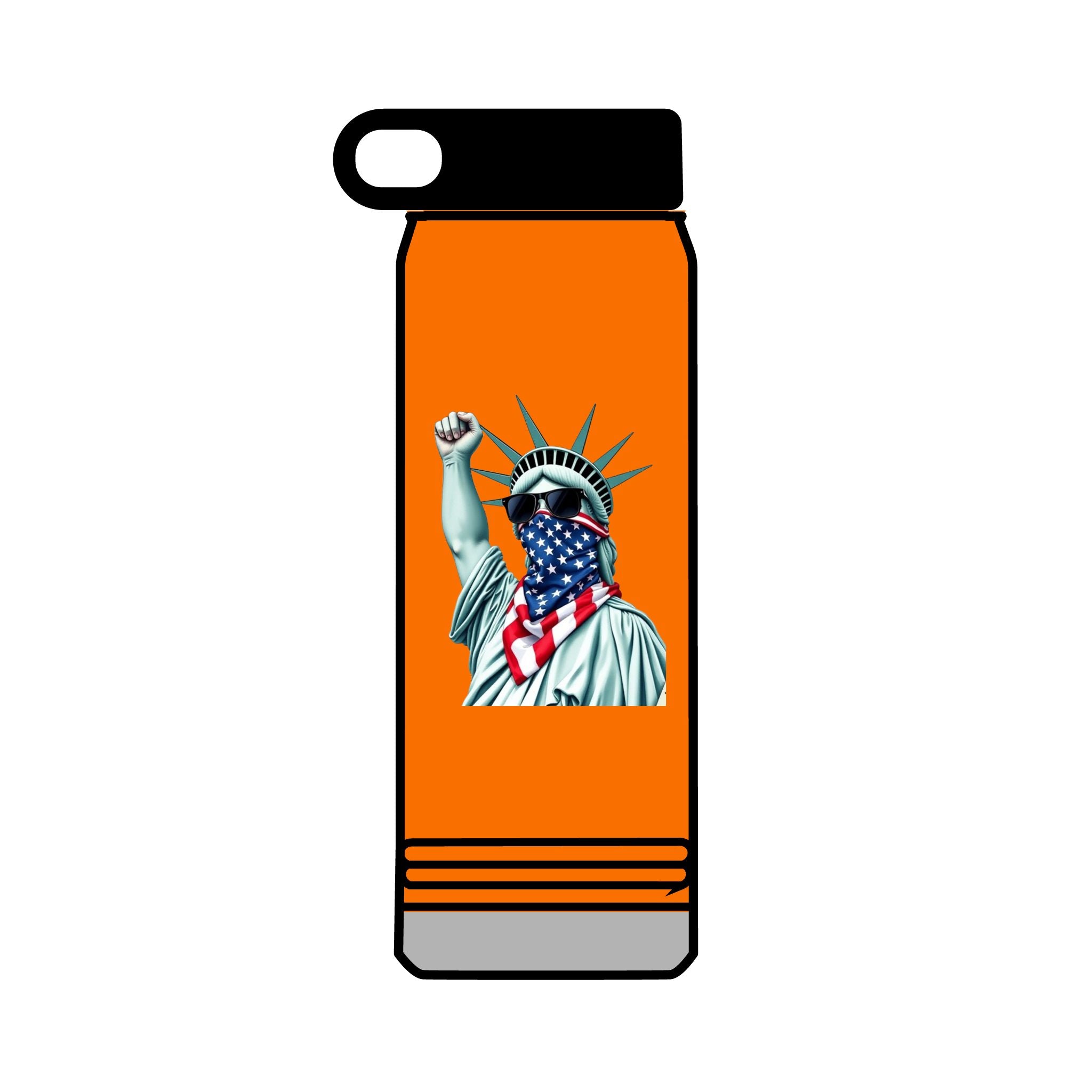 32oz Water Bottle #RESIST with Lady Liberty
