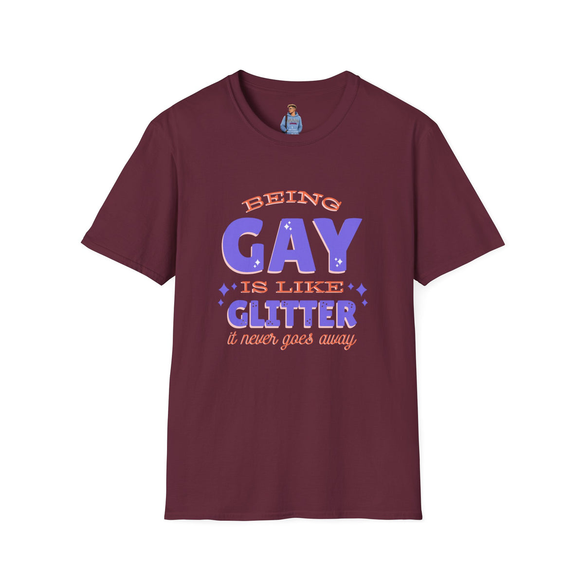 Being Gay Is Like Glitter Pride Tree Las Vegas T-Shirt