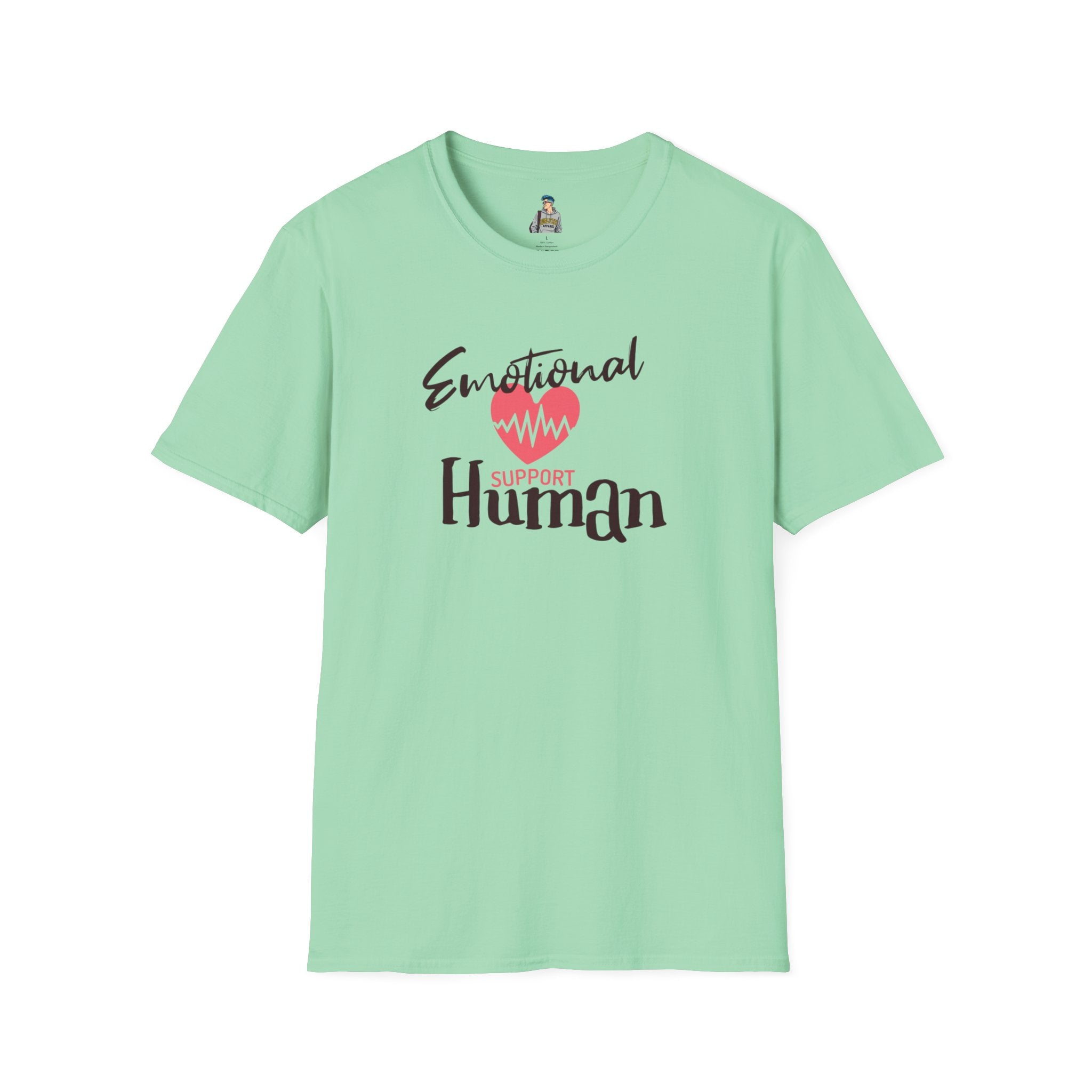Emotional Support Human Unisex Softstyle T-Shirt