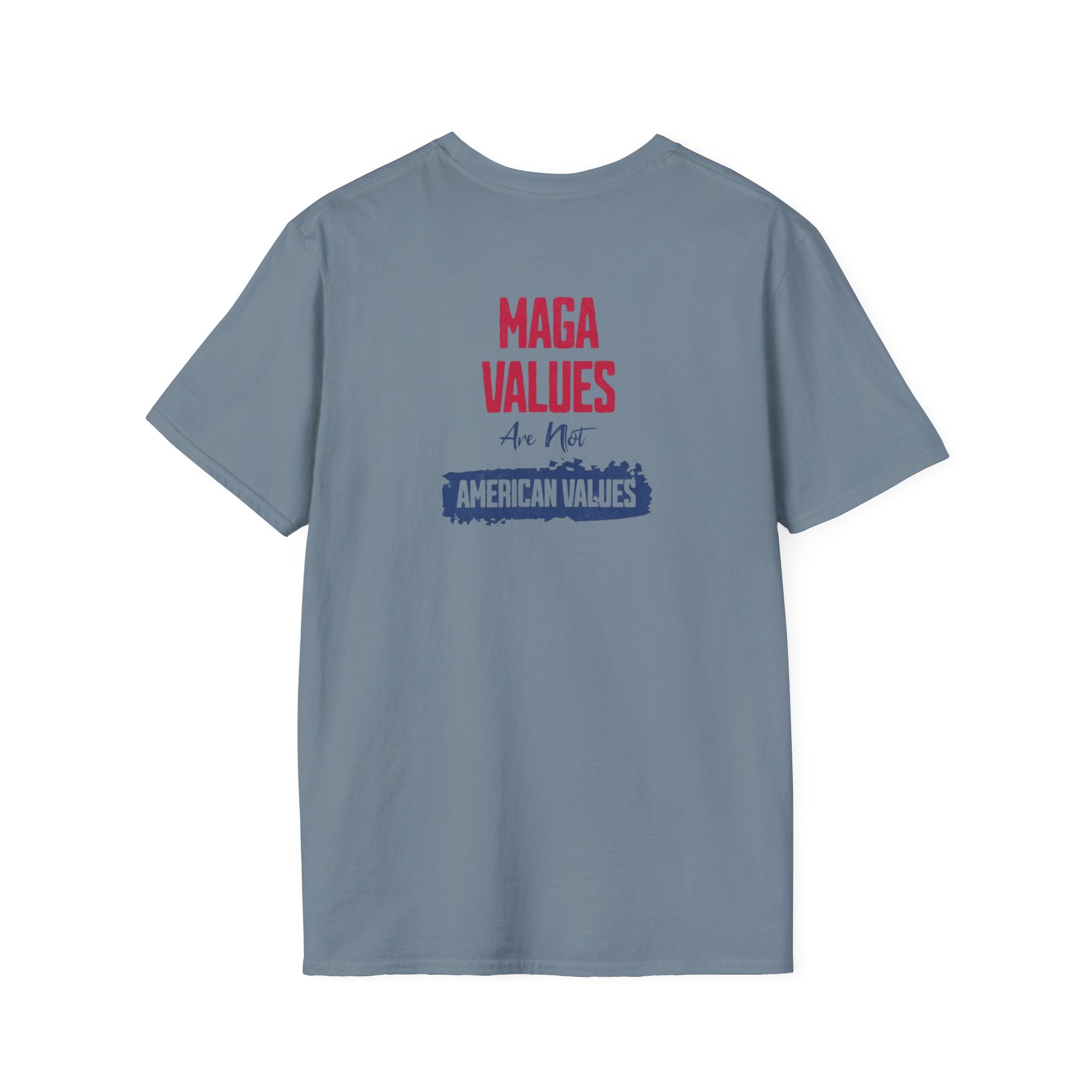 MAGA Values are NOT American Values Softstyle Unisex T-Shirt