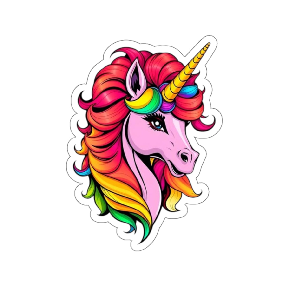 Die-Cut Stickers - Pink Unicorn