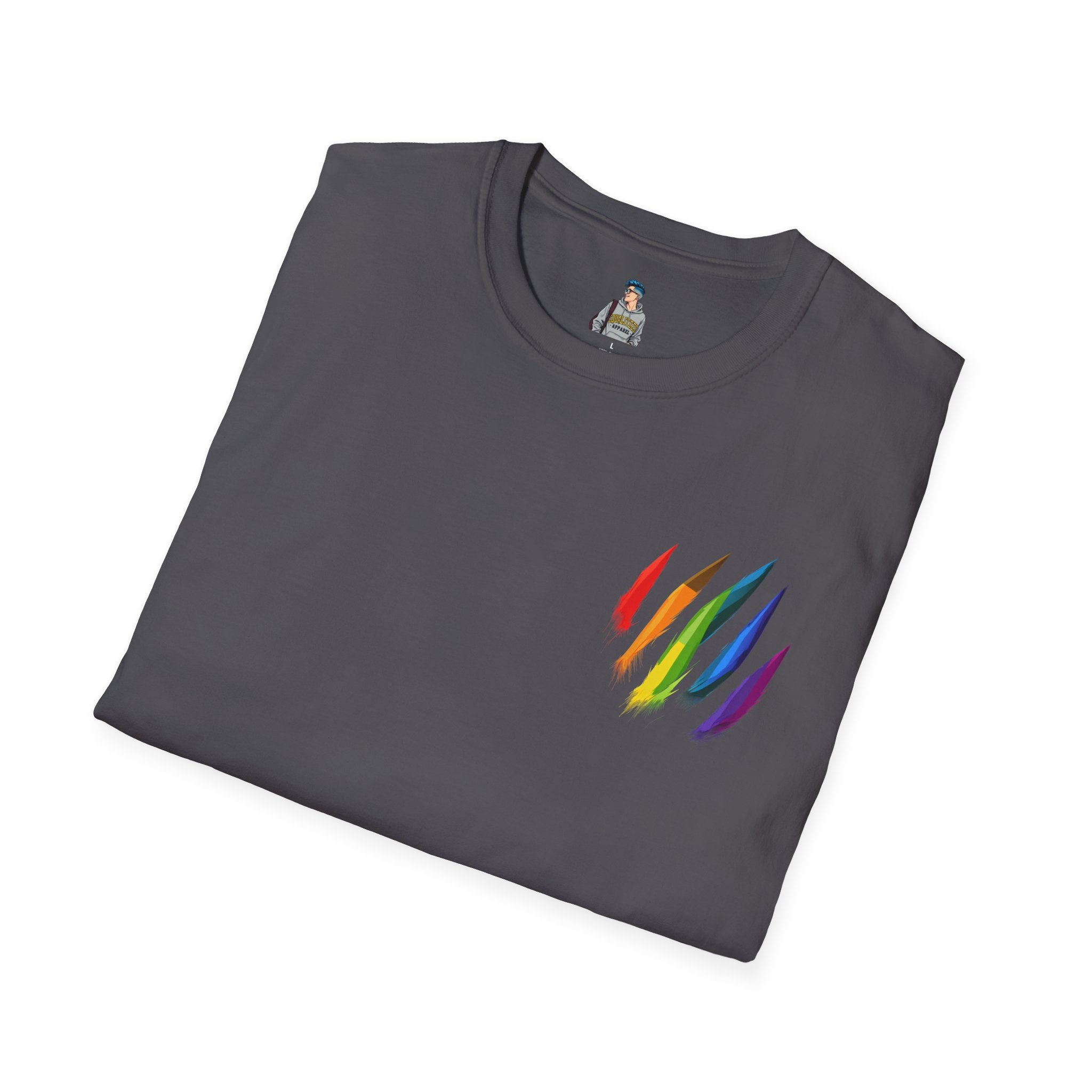 Rainbow Scratch Unisex Softstyle T-Shirt - Casual Comfort for All Occasions