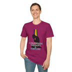 Unisex Softstyle T-Shirt - LGBTQ+ Empowerment T-Shirt: Conversion Therapy is Torture & We All Belong