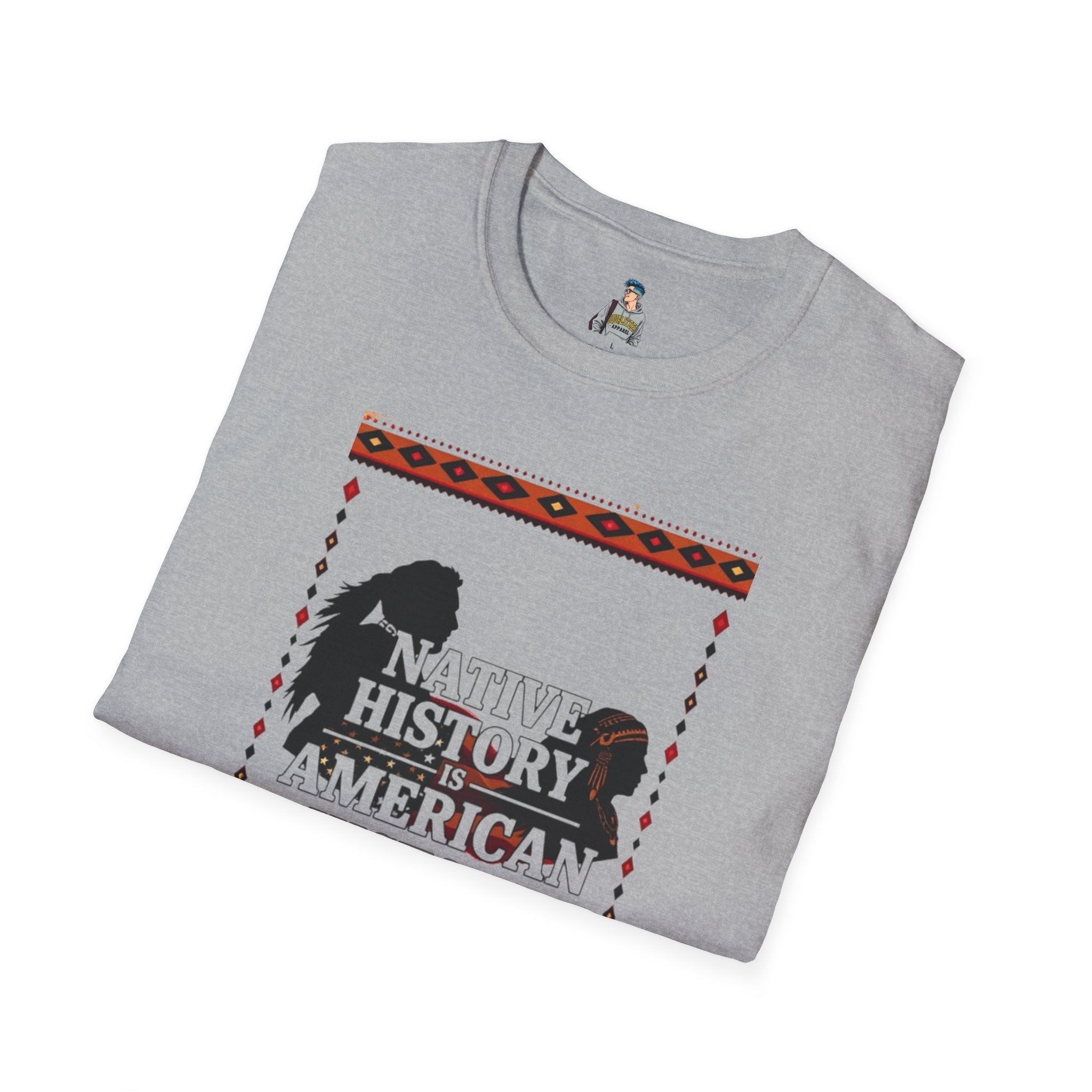 Native History is American History Unisex Softstyle T-Shirt | Cultural Awareness Tee