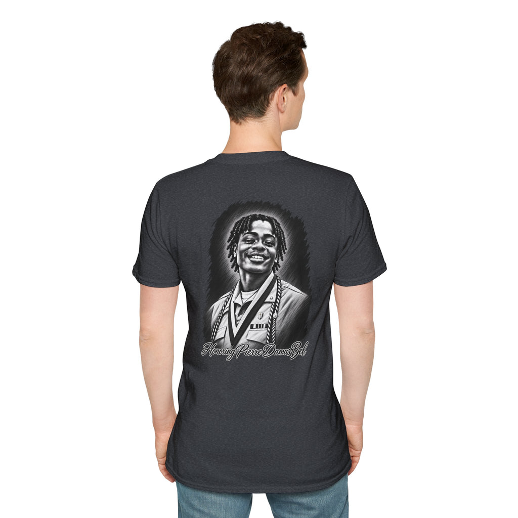 Portrait Front and Back - In Memory of Pierre Damas Bel T-Shirt