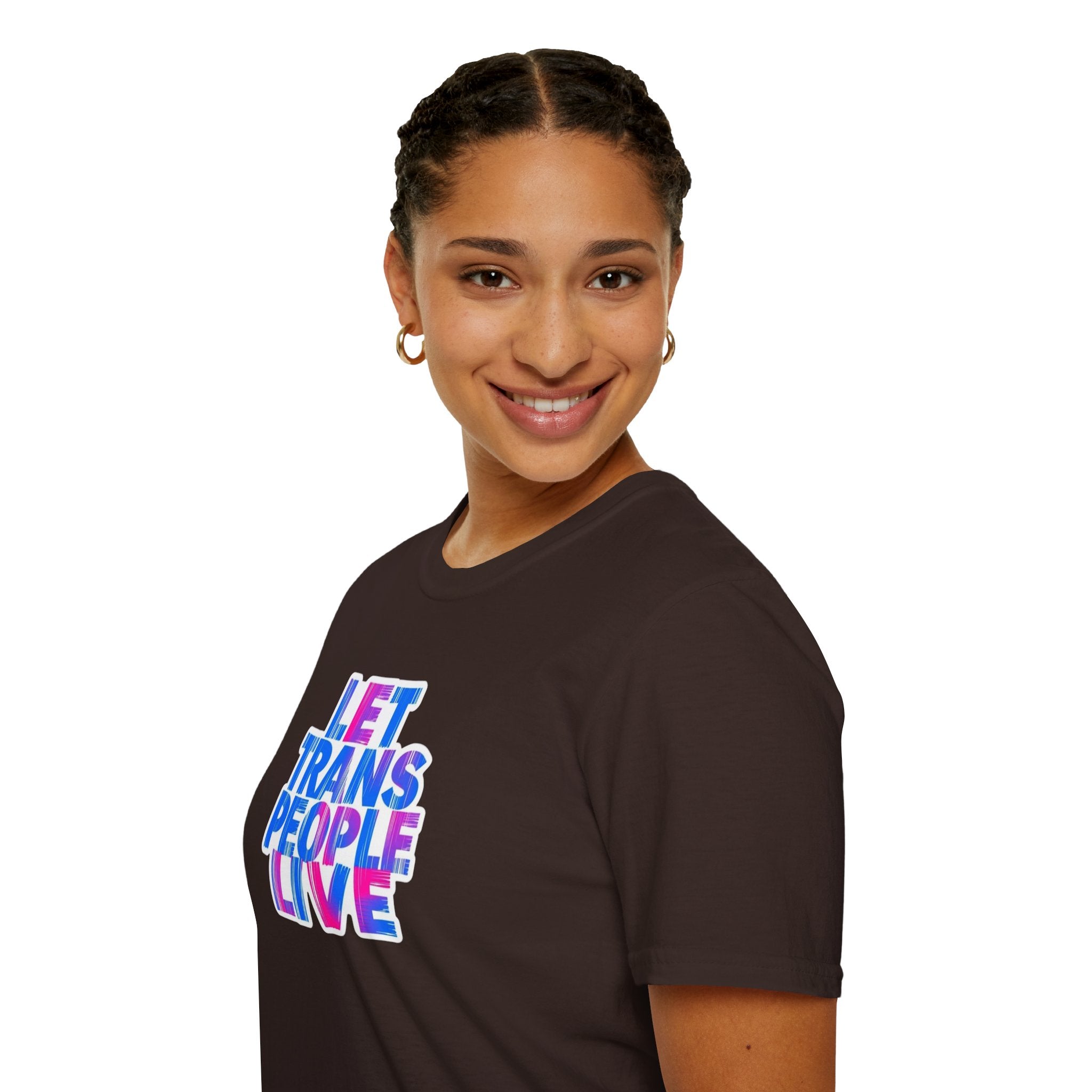 Let Trans People Live Unisex Softstyle T-Shirt