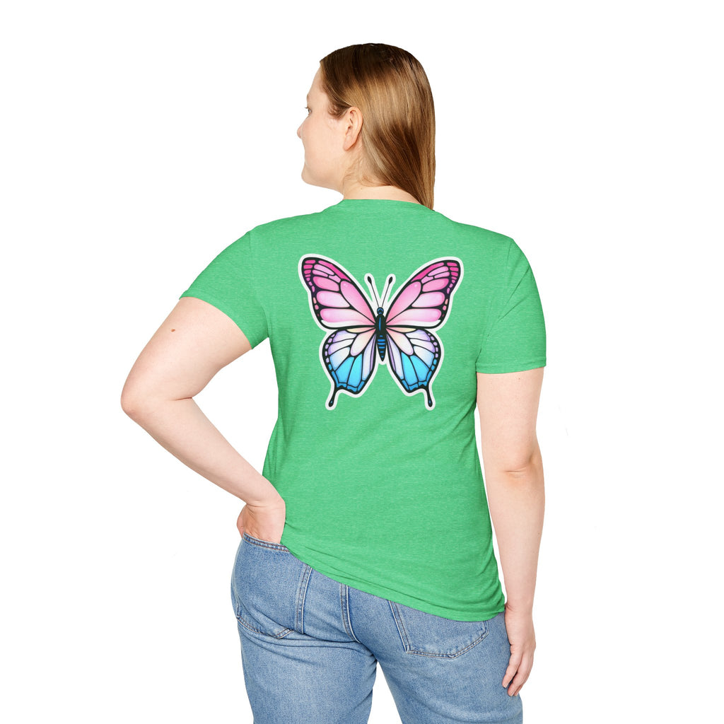 Trans Caterpillar to Butterfly Graphic T-Shirt