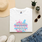 Protect Trans Kids Unisex Softstyle T-Shirt - Supportive LGBTQ+ Apparel