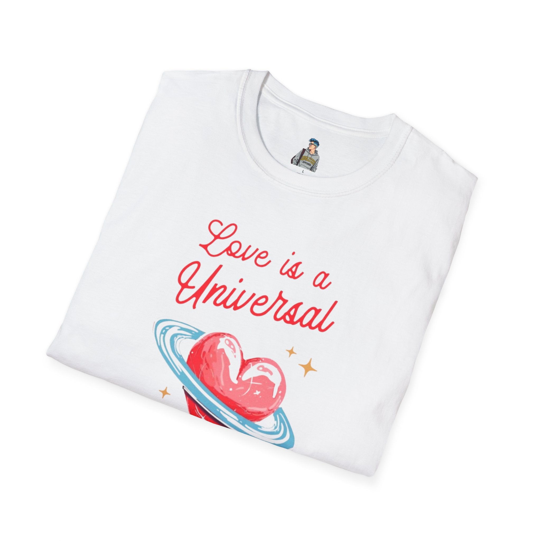 Unisex Softstyle T-Shirt - Love is a Universal Language Tee for Positive Vibes