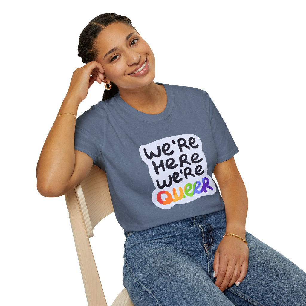 We’re Here We’re Queer Pride Tree Las Vegas T-Shirt