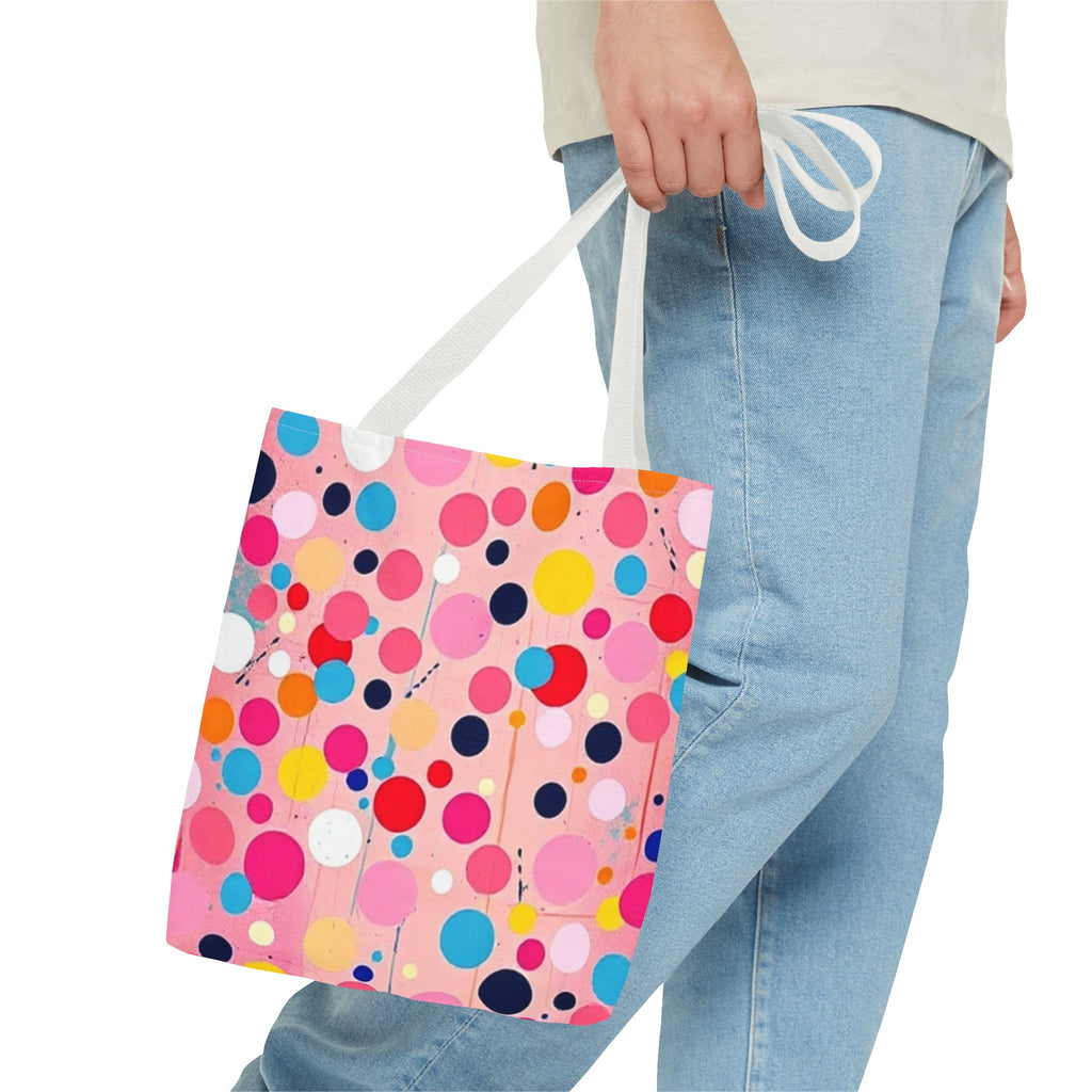 Dots and Drips over Pink Design - Tote Bag