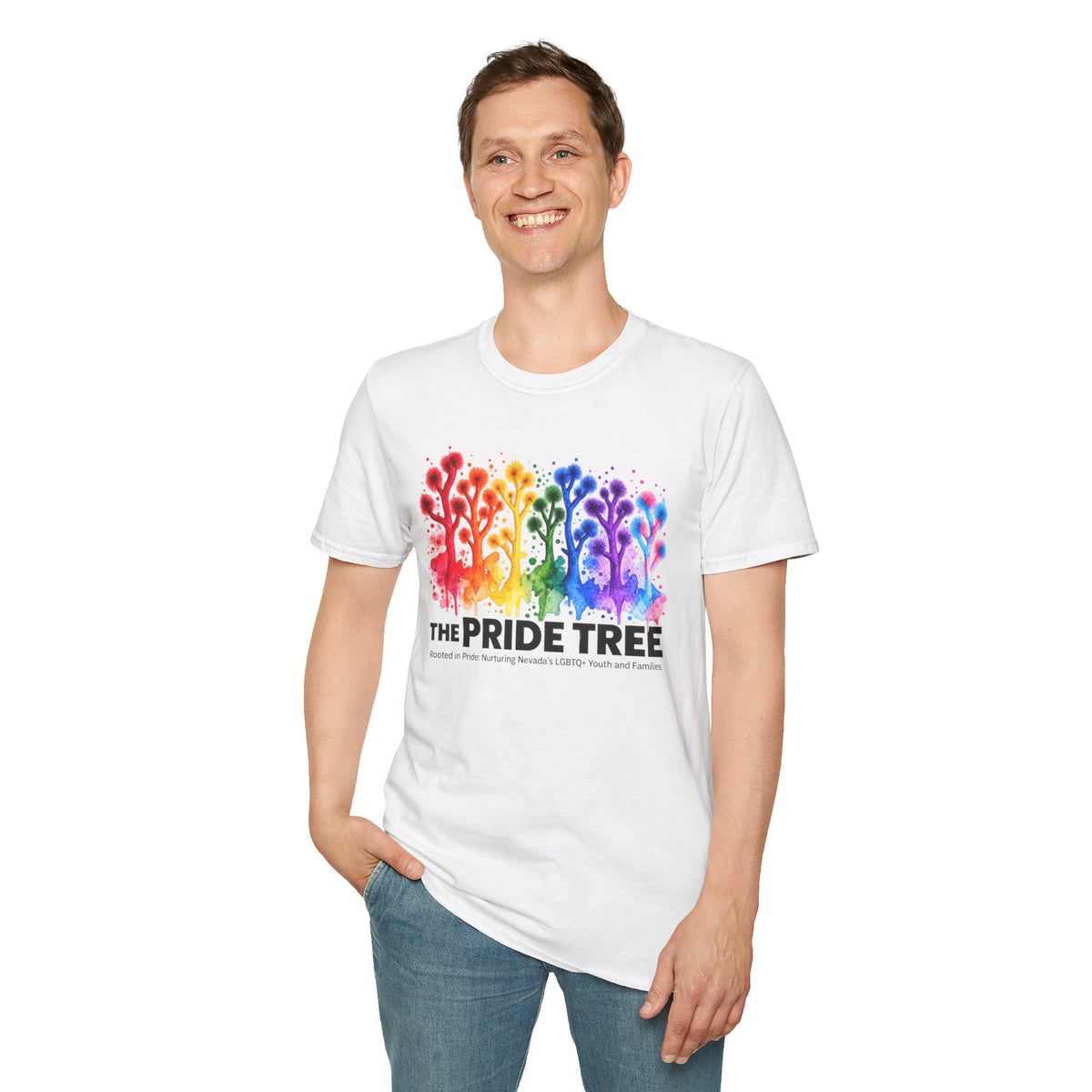 Pride Tree Las Vegas T-Shirt - Black Text