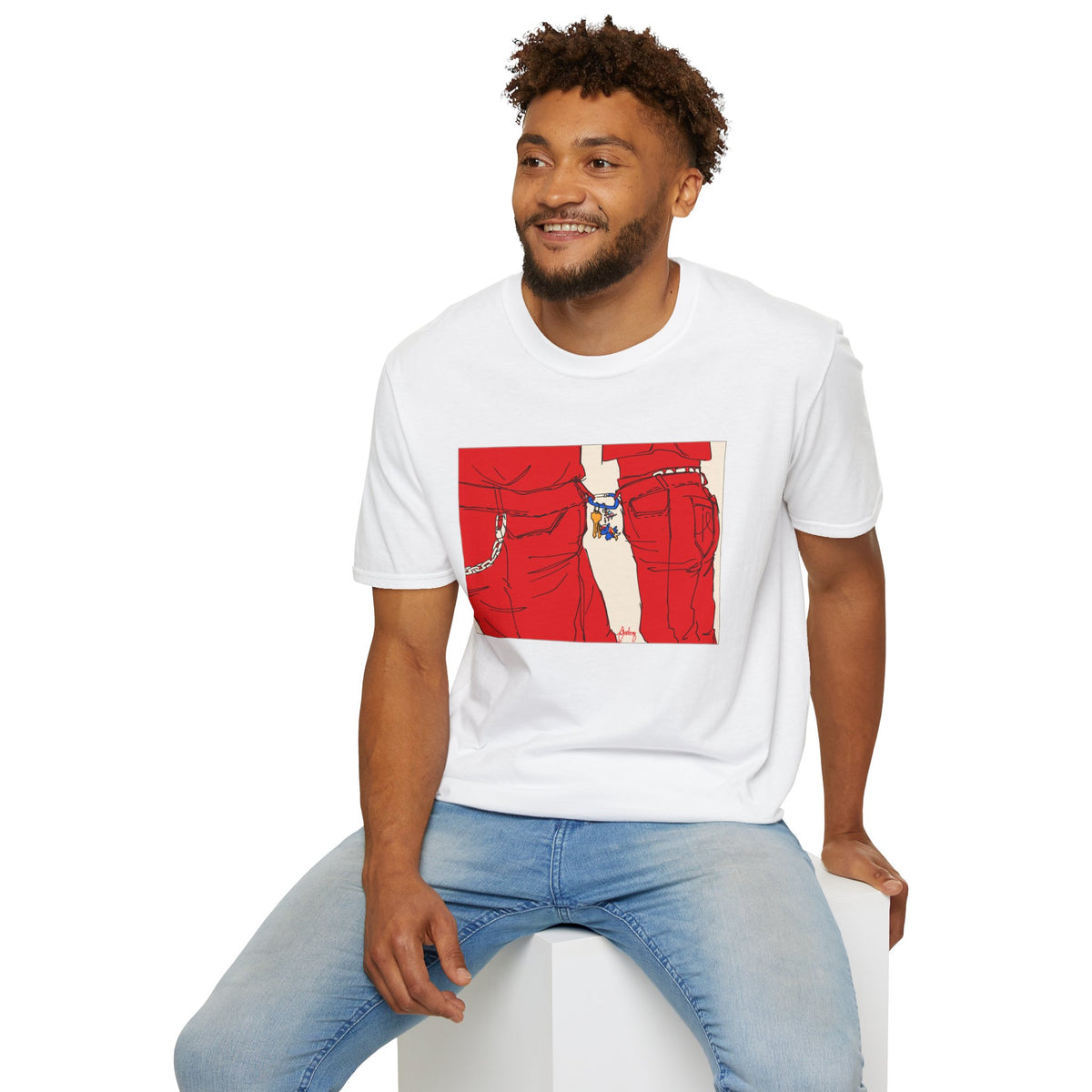 Red Jeans by Audrey Pride Tree Las Vegas T-Shirt