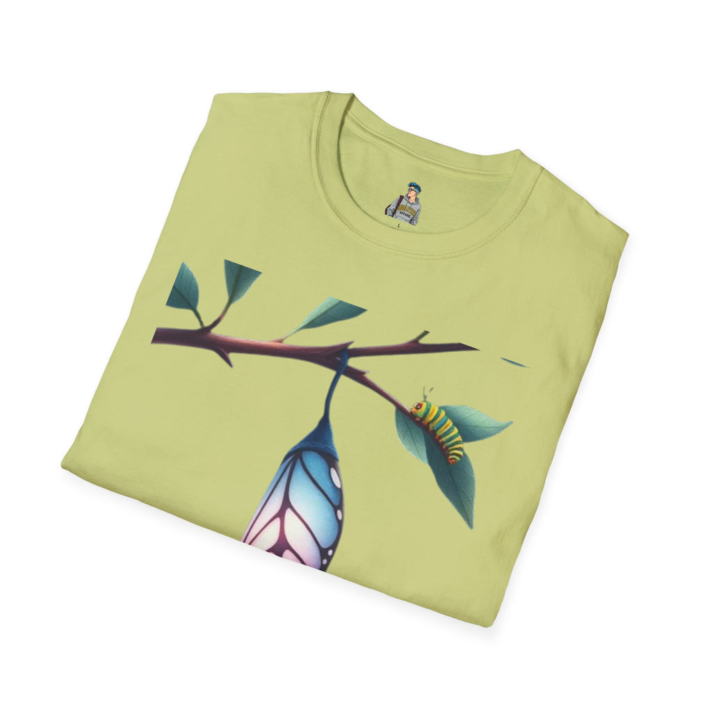 Trans Caterpillar to Butterfly Graphic T-Shirt