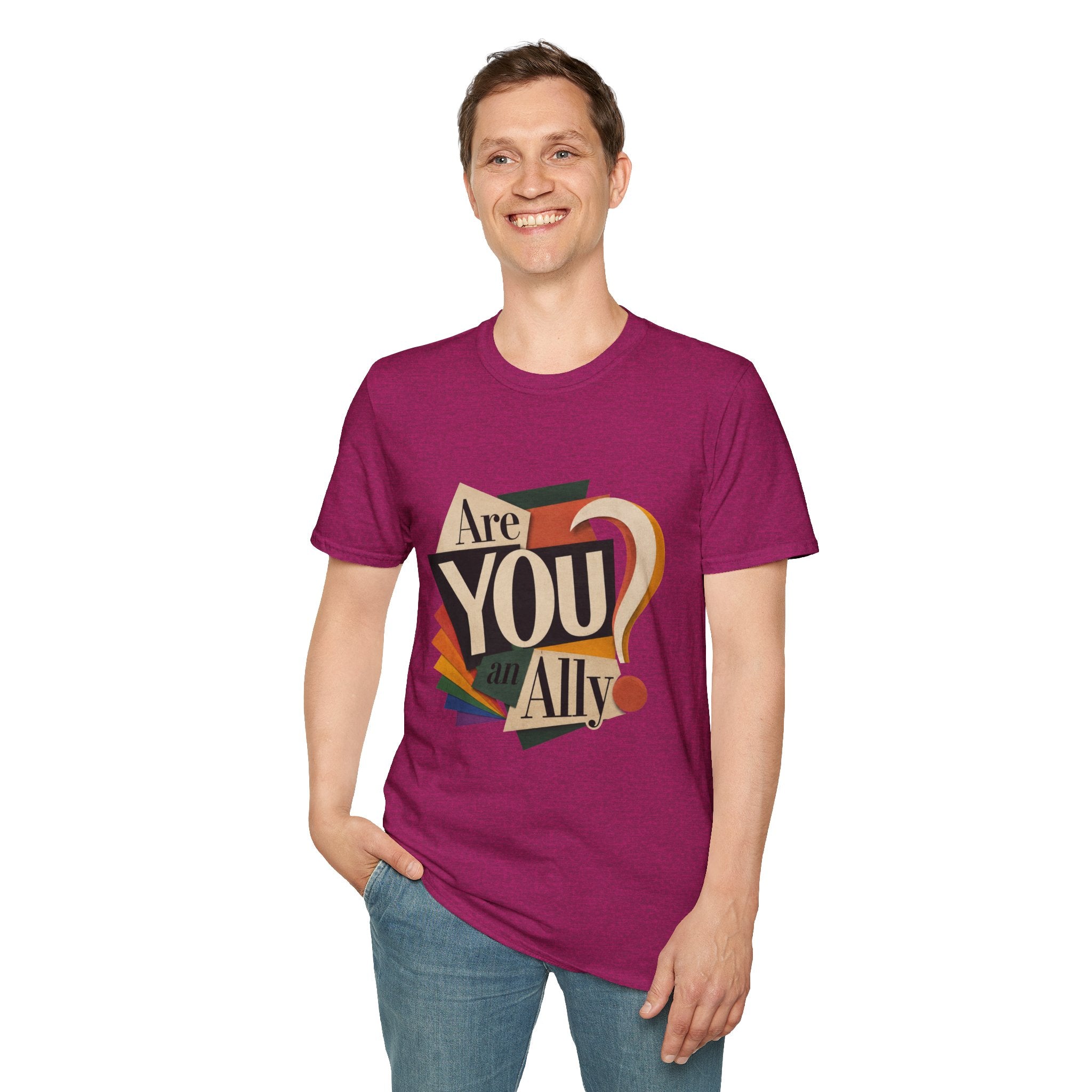 Are You An Ally? T-Shirt — Vintage Pride Ally Tee