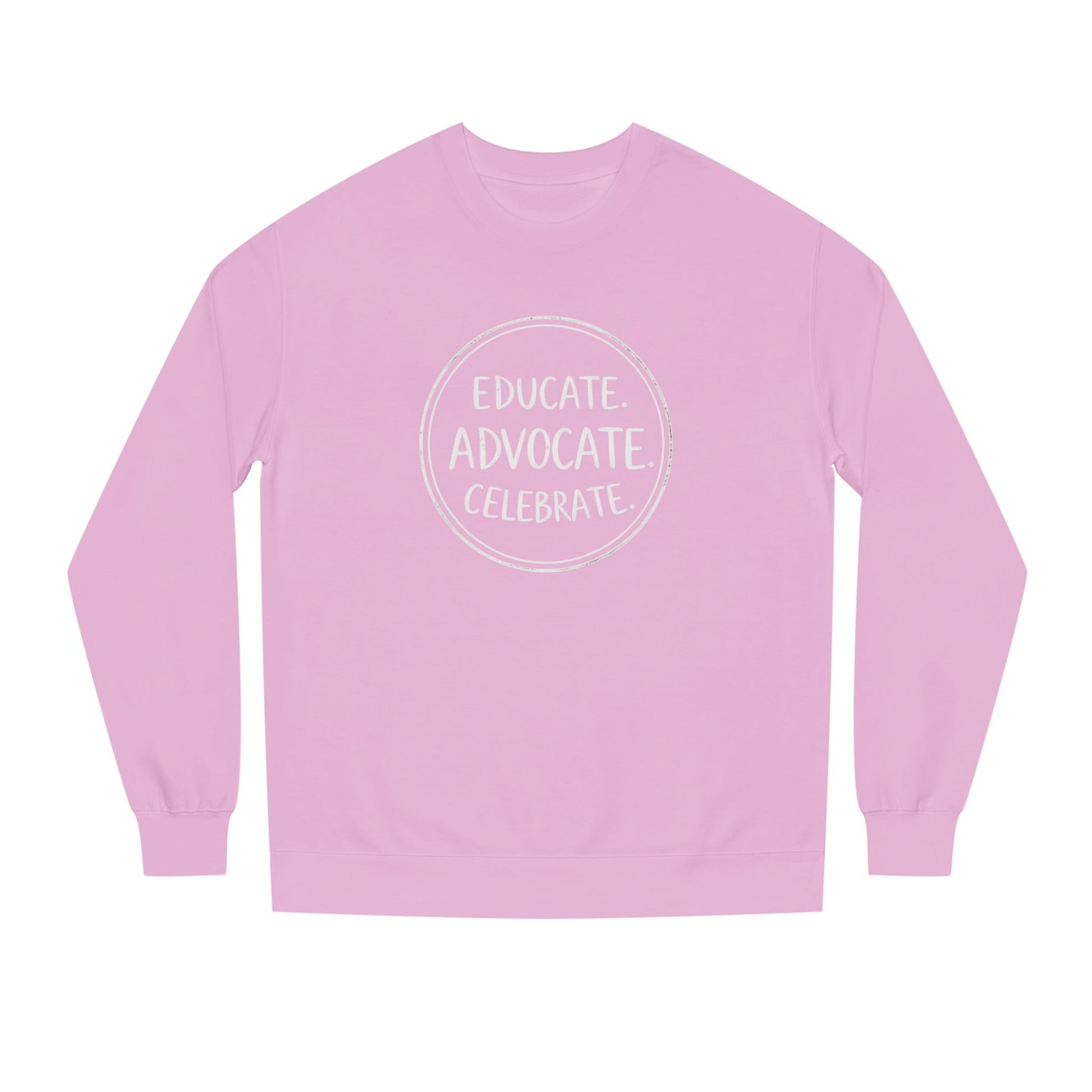 Educate, Advocate, Celebrate Incognito Pride Unisex Crew Neck Sweatshirt