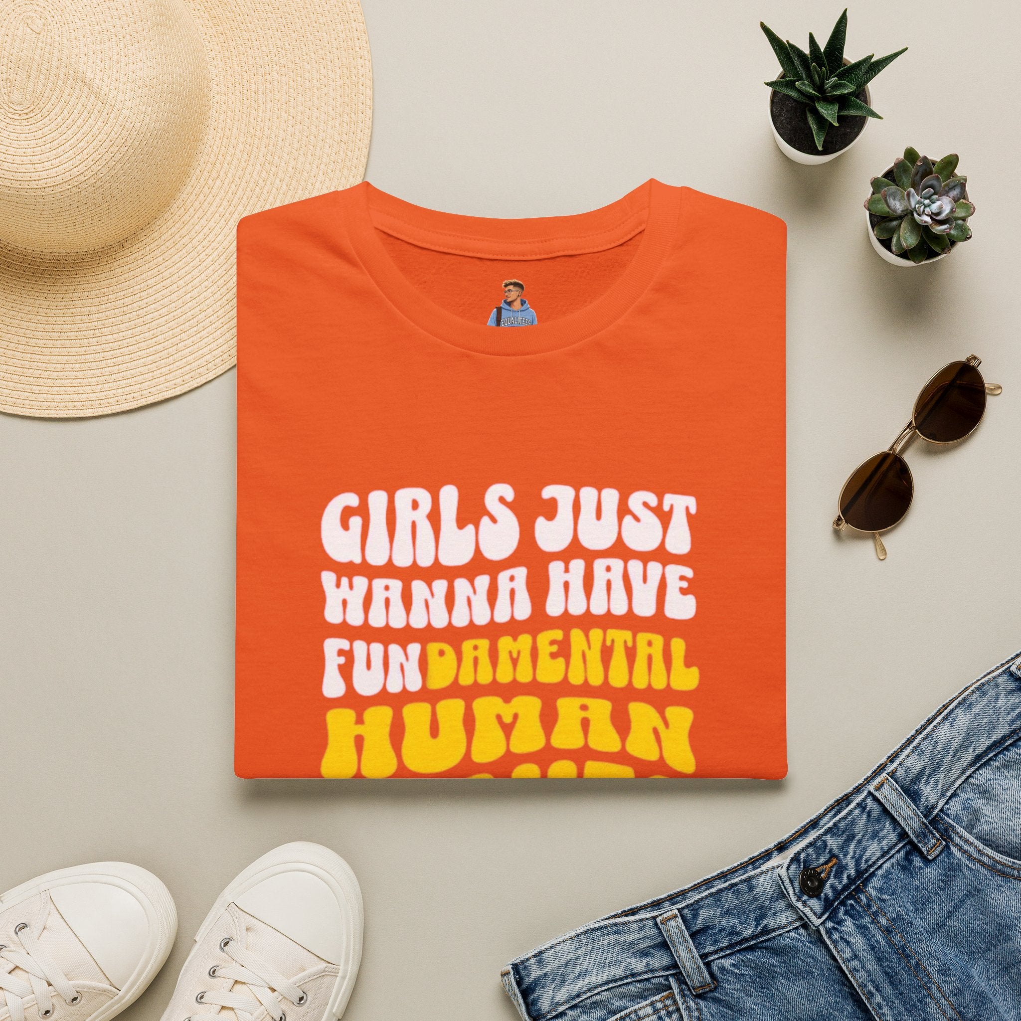 Girls Just Wanna Have Fundamental Human Rights Unisex Softstyle T-Shirt