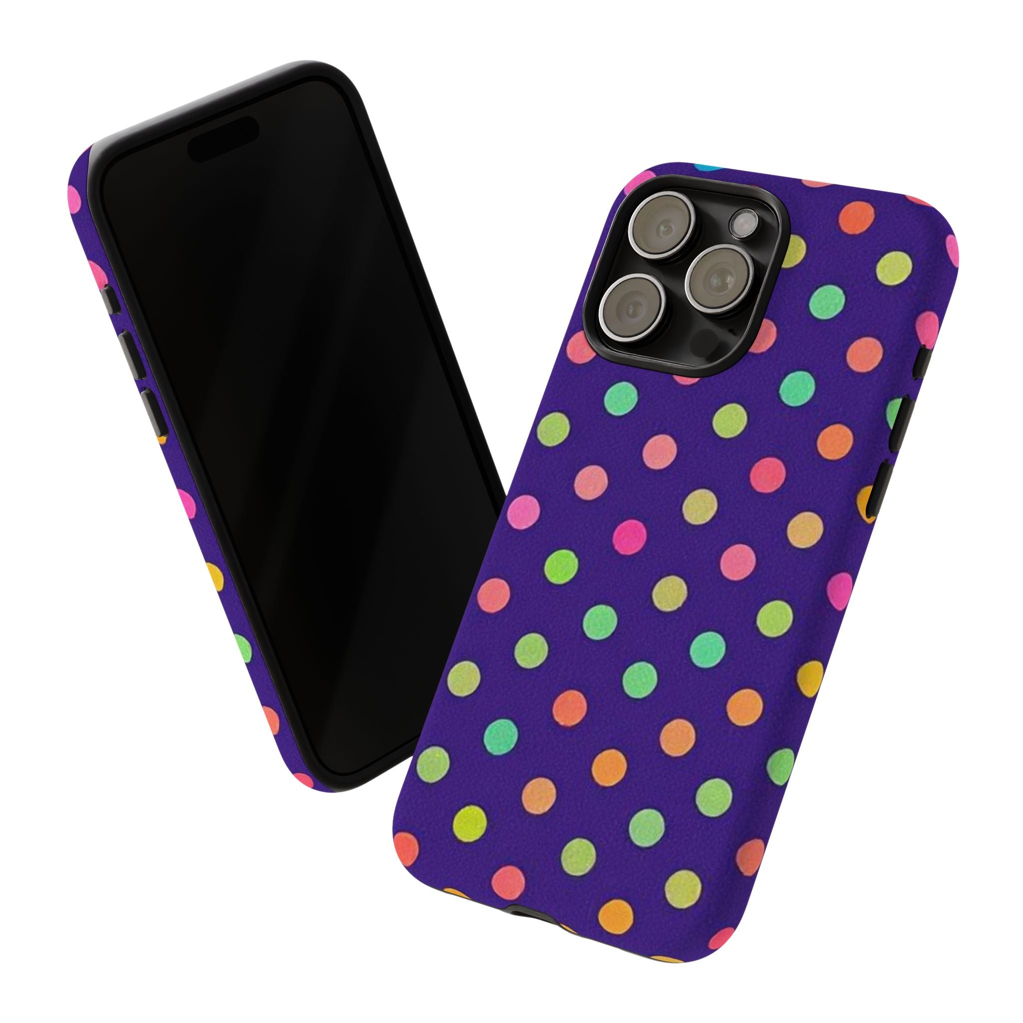 Colorful Polka Dot Tough Phone Case for iPhone