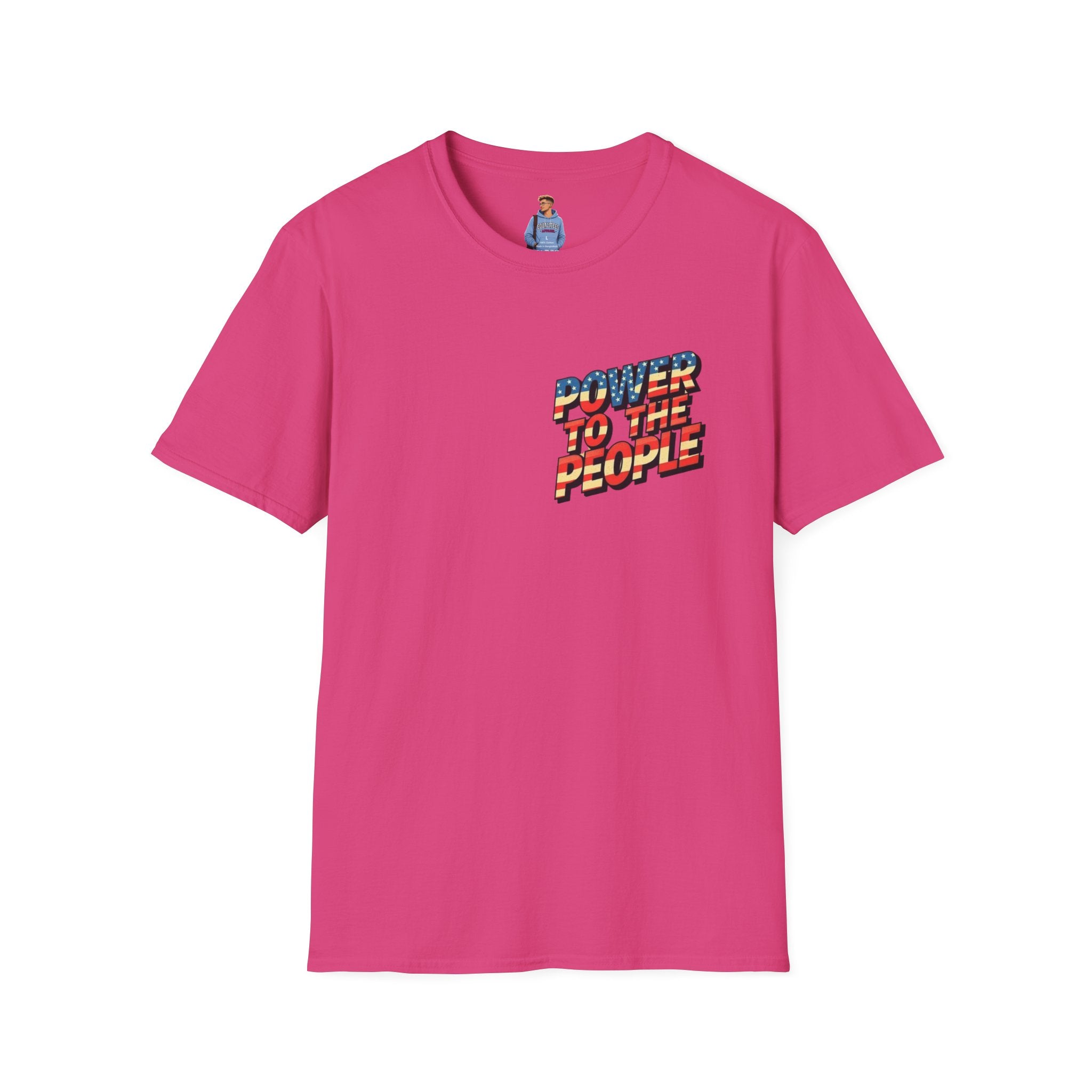 Power to the People Unisex Softstyle T-Shirt Classic Protest Tee