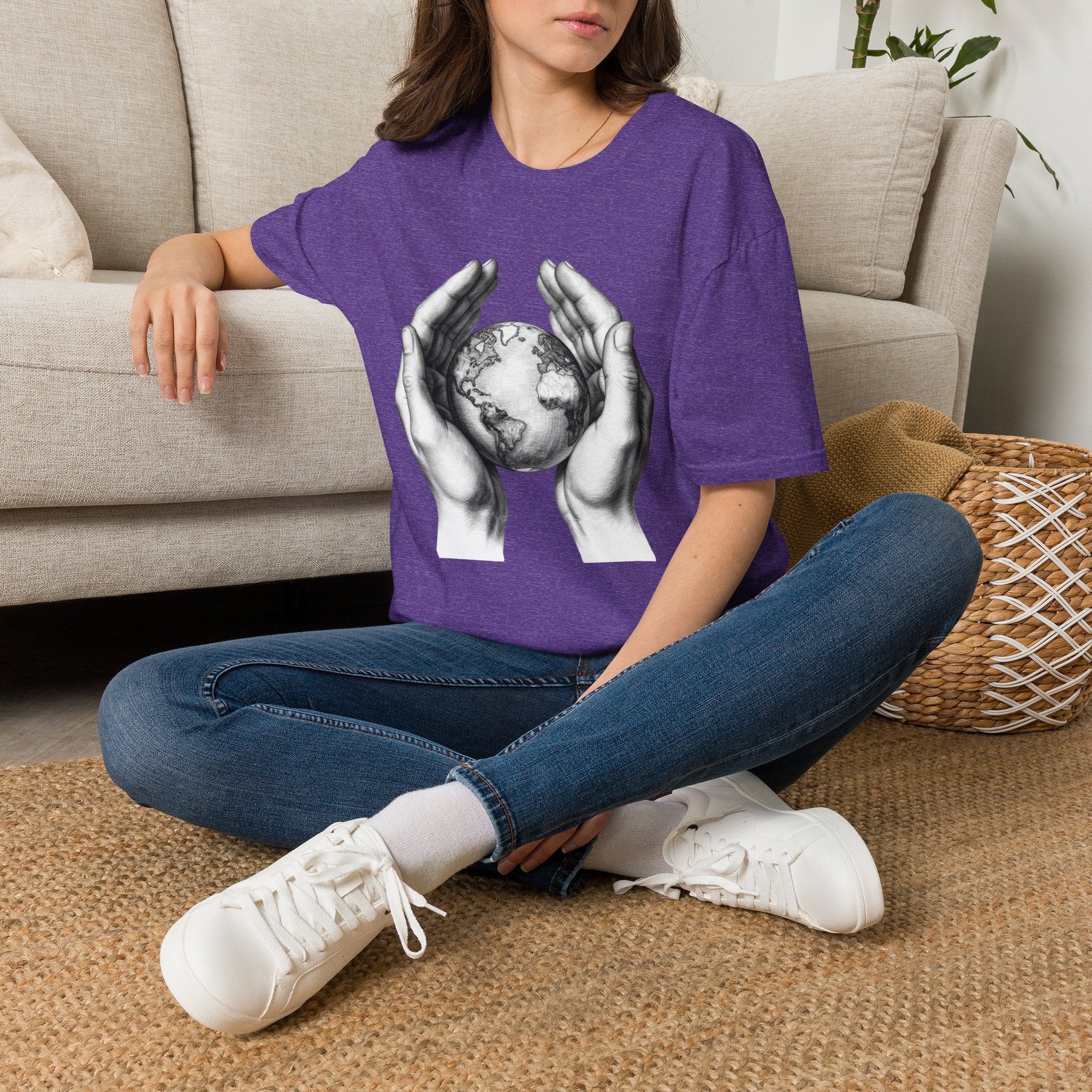 Earth in Your Hands T-Shirt — Protect the Planet Graphic Tee