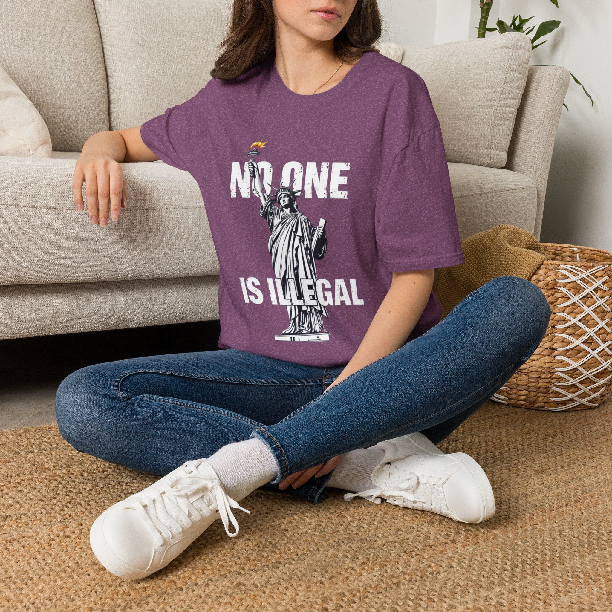 No One Is Illegal Graphic T-shirt