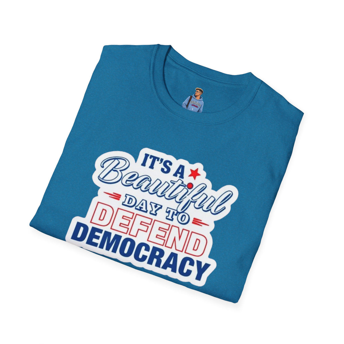 Defend Democracy Unisex Softstyle T-Shirt - Perfect for Activism and Everyday Wear