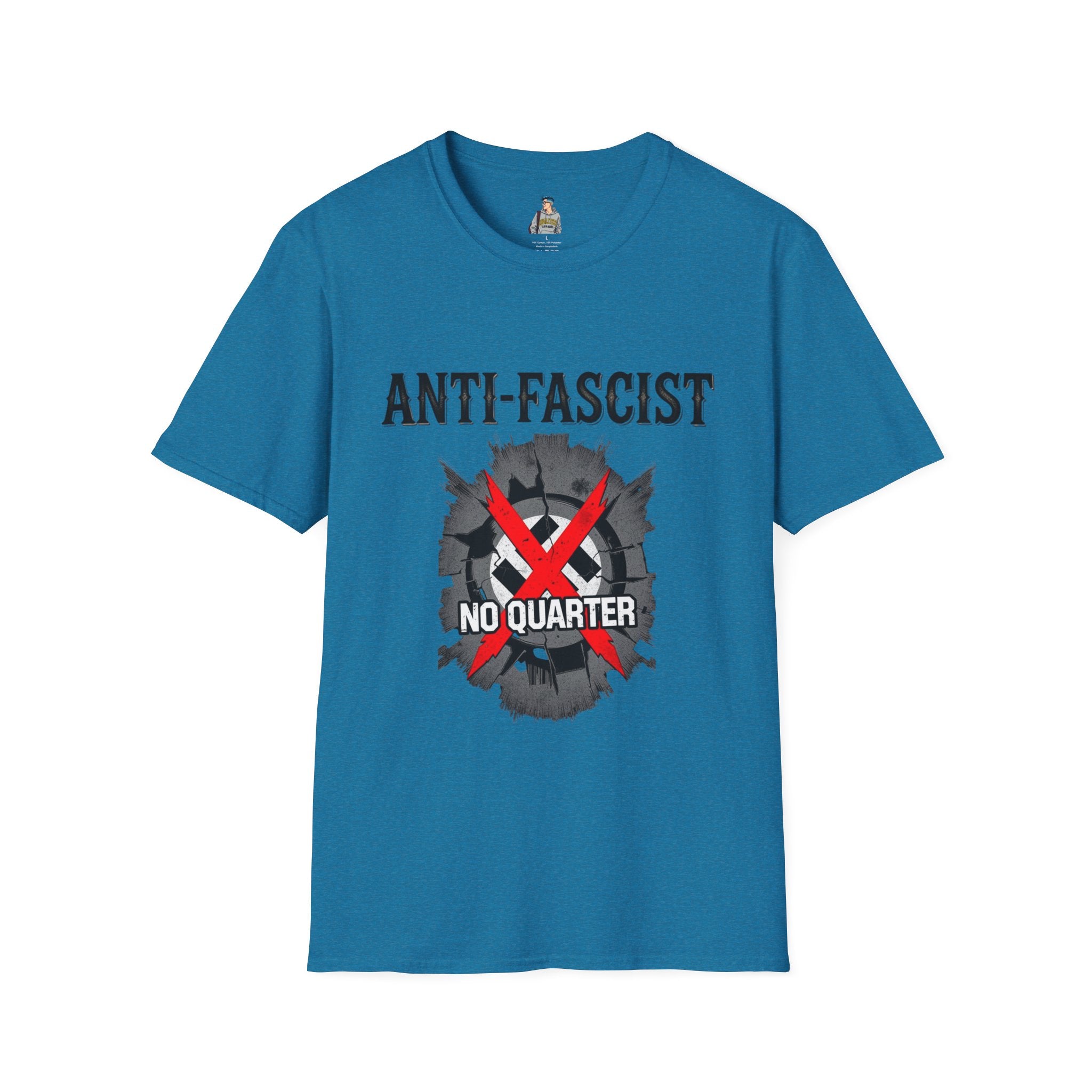 Anti-Fascist T-Shirt — Front "ANTI-FASCIST" / Back "You’re Either Anti, Or You’re Fa."