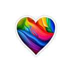 Die-Cut Stickers - Rainbow Heart