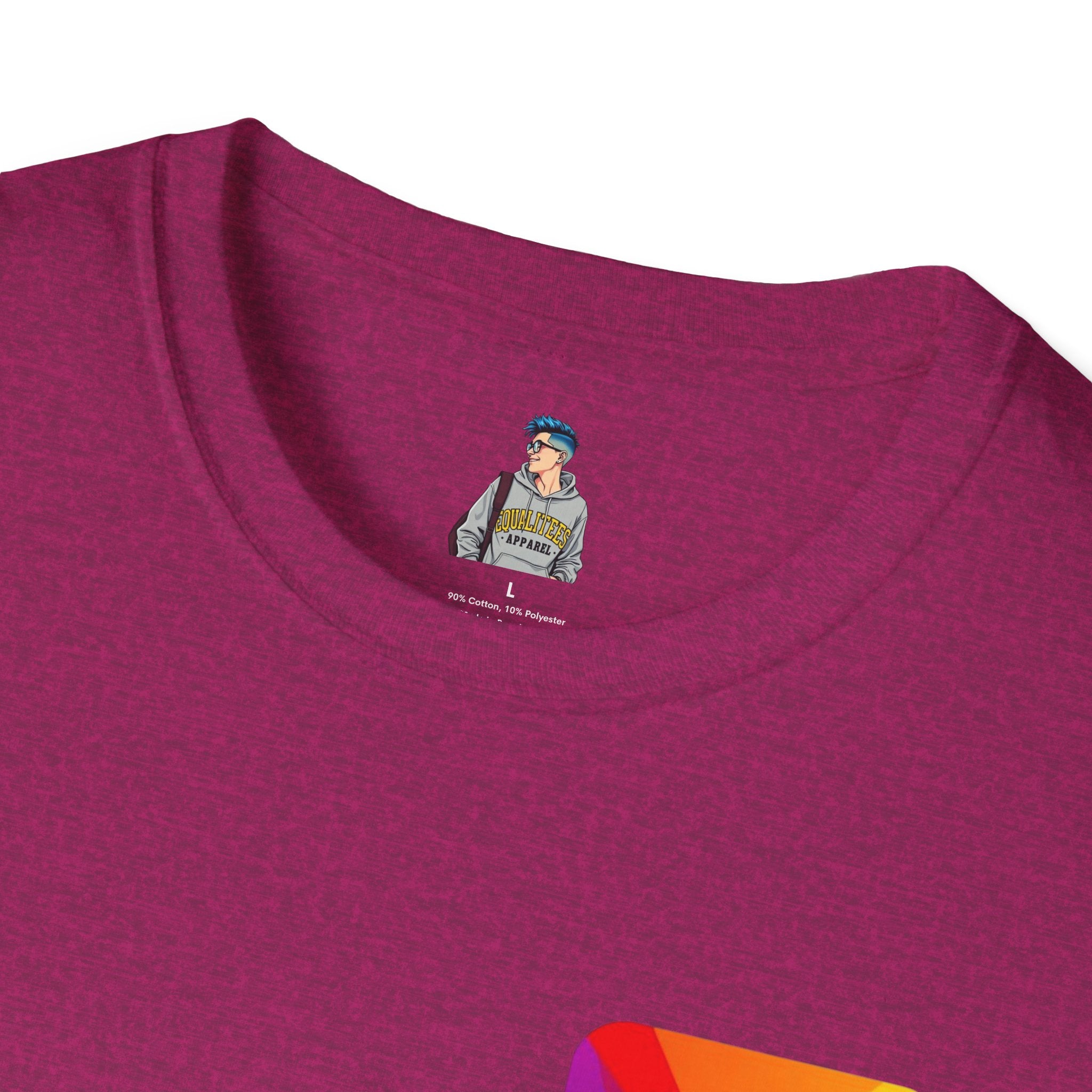 Pride-Theme Unisex Softstyle T-Shirt - "True freedom is Equality for ALL"