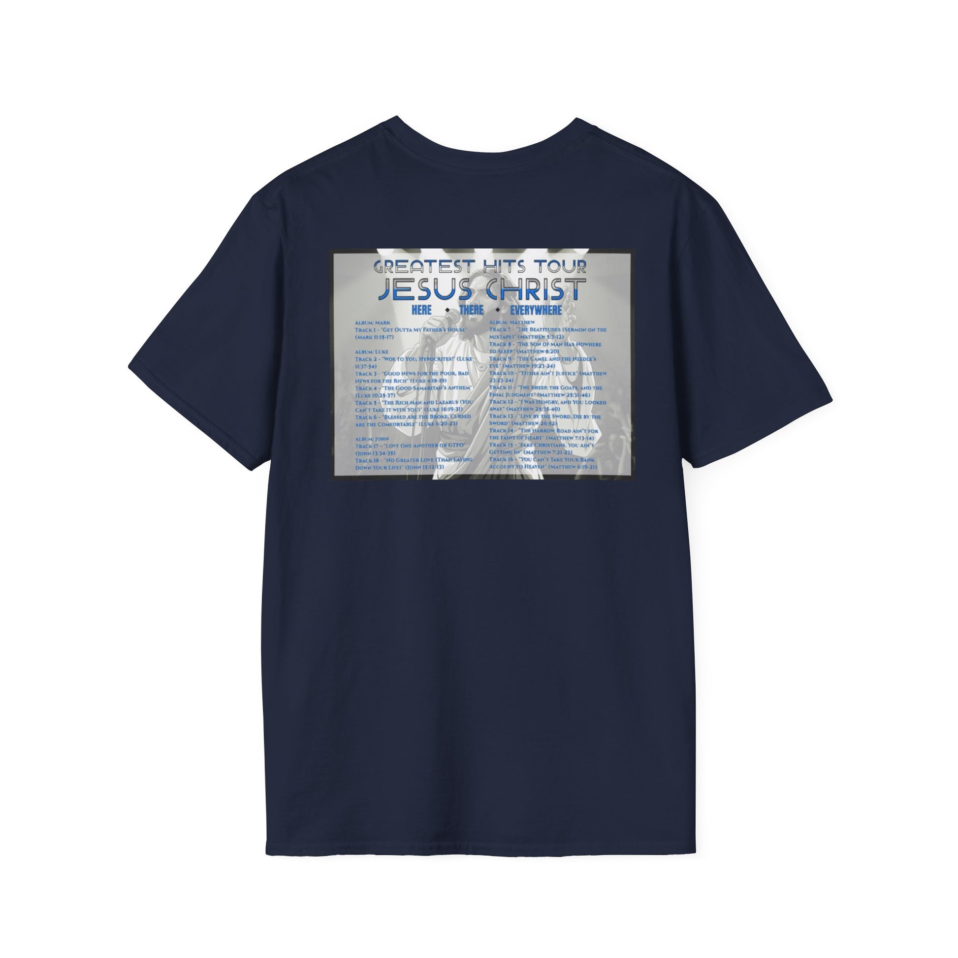 Unisex Softstyle T-Shirt - Jesus Christ Greatest Hits Tour Tee