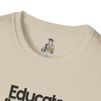 Teacher Advocate T-Shirt - Subtle Pride Educate Advocate Celebrate Design - EqualiTees.Me