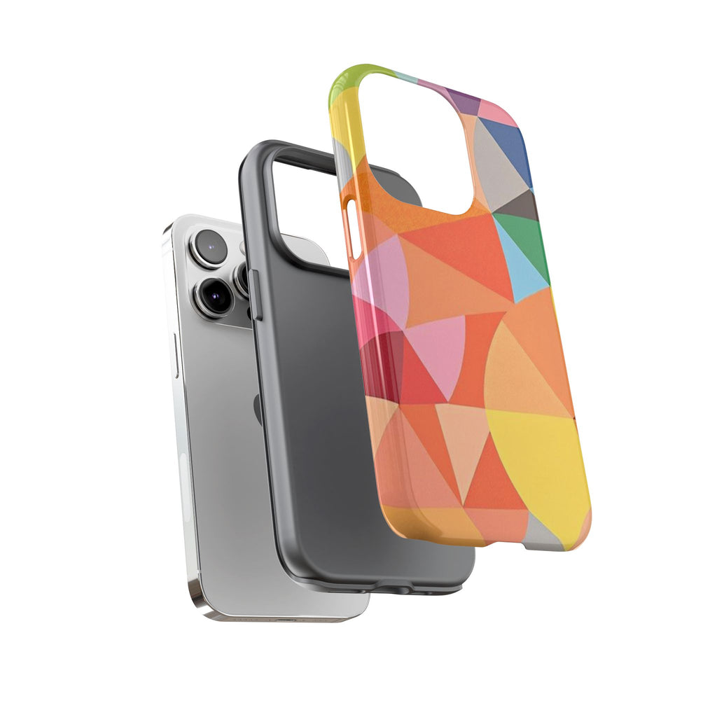 Colorful Geometric Tough Phone Case for iPhone