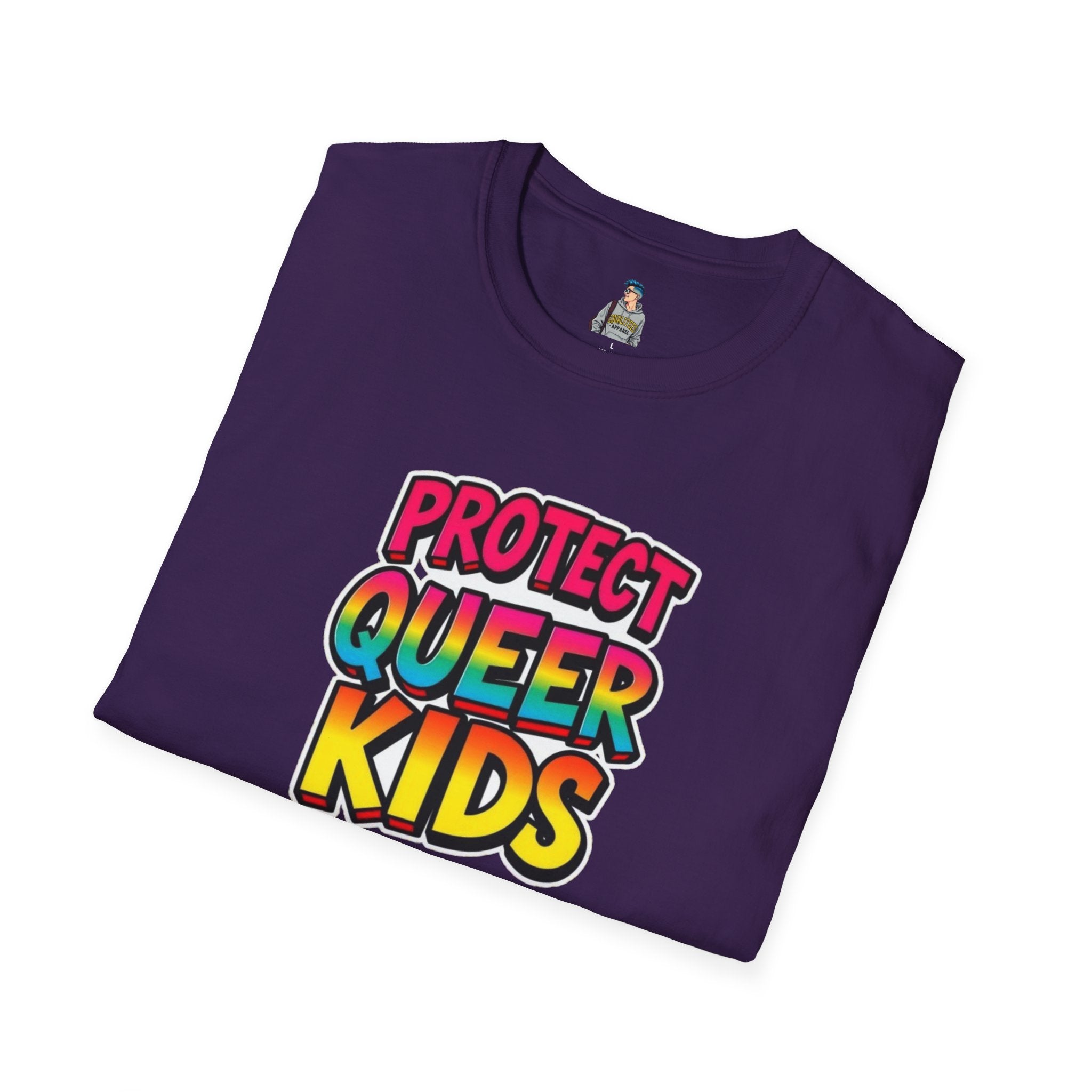 Protect Queer Kids Unisex Softstyle T-Shirt | Inclusive & Comfortable Tee