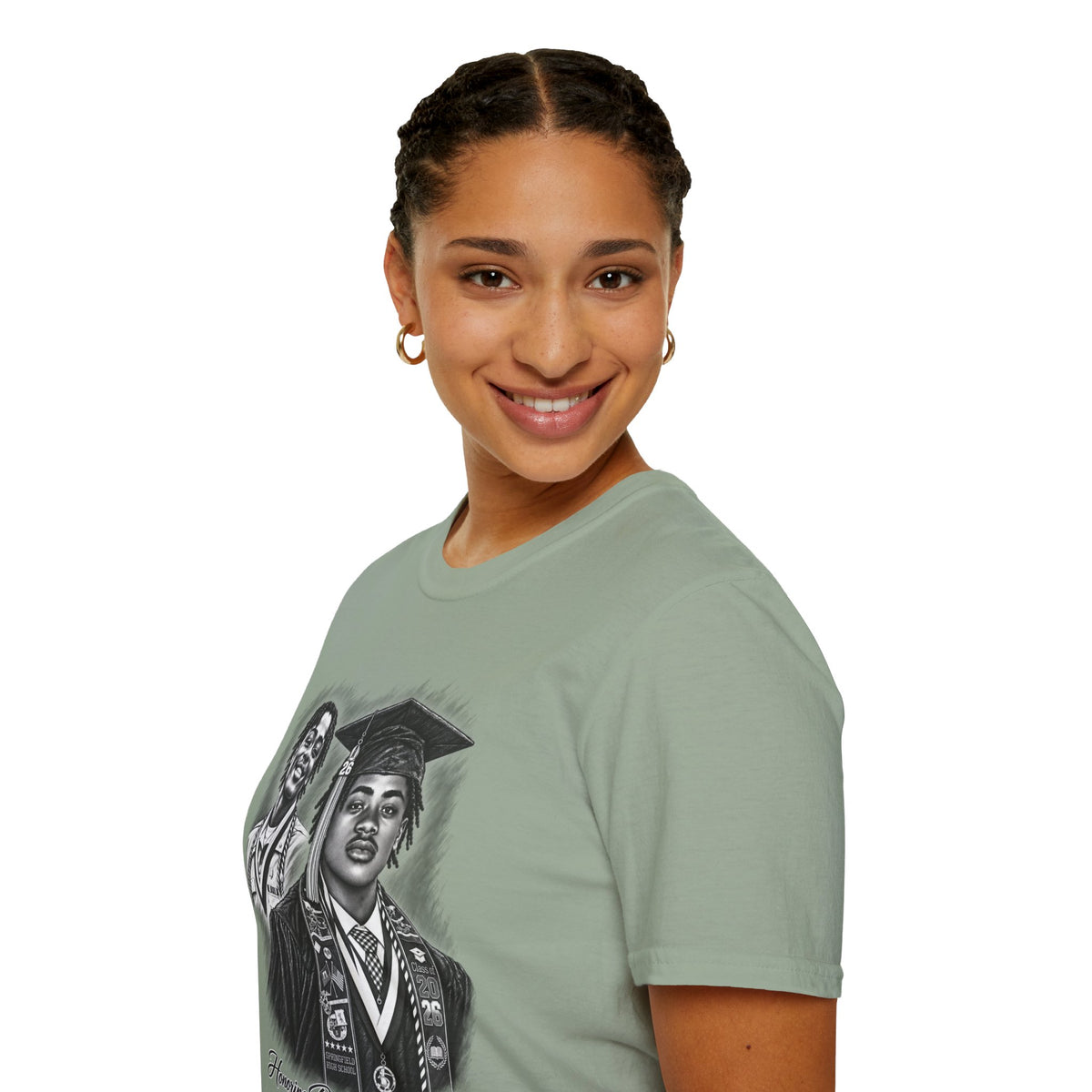 Double Portrait Front - In Memory of Pierre Damas Bel T-Shirt