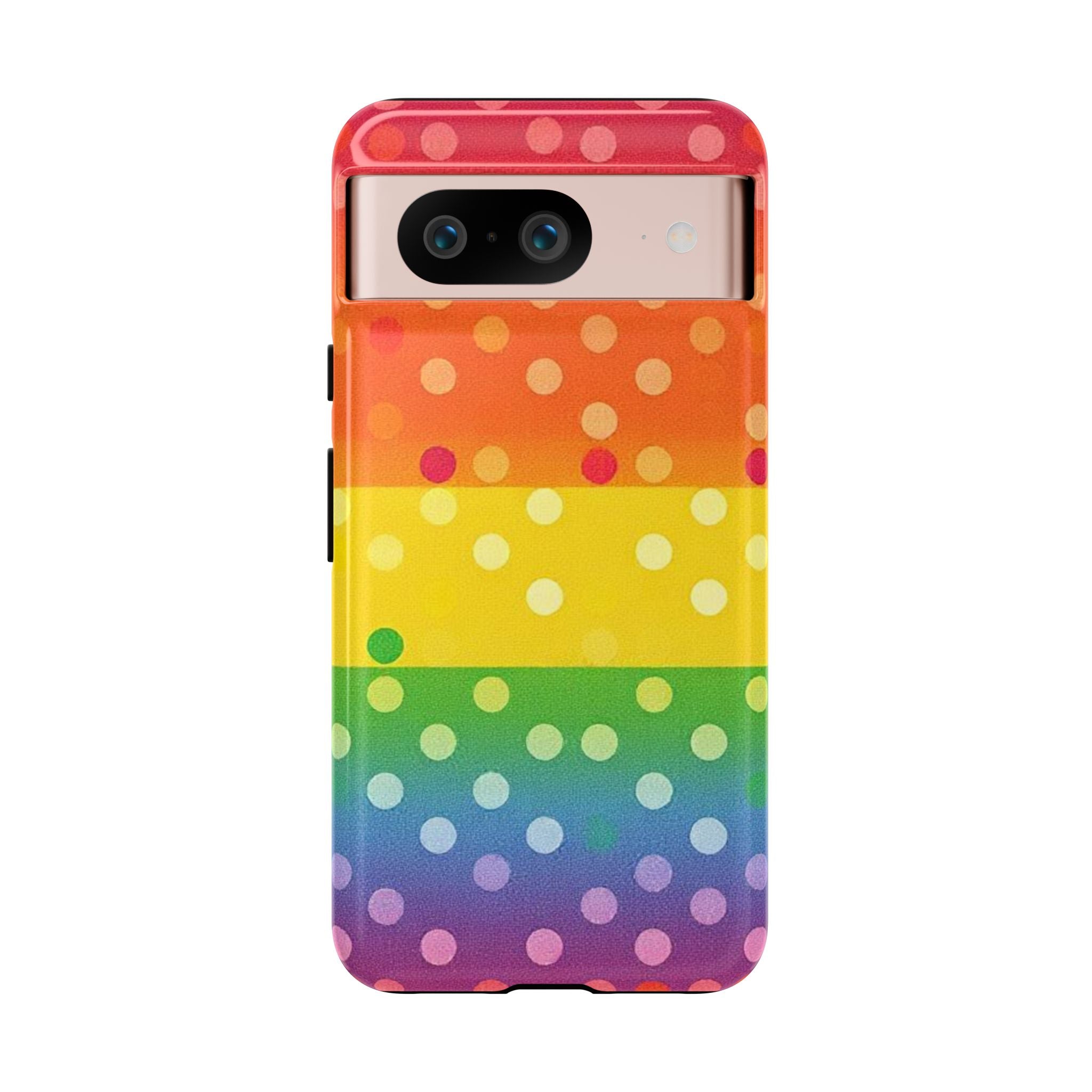 Rainbow Polka-Dot Tough Case for Android