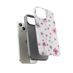 Floral Pink Wildflower Tough Phone Case for iPhone