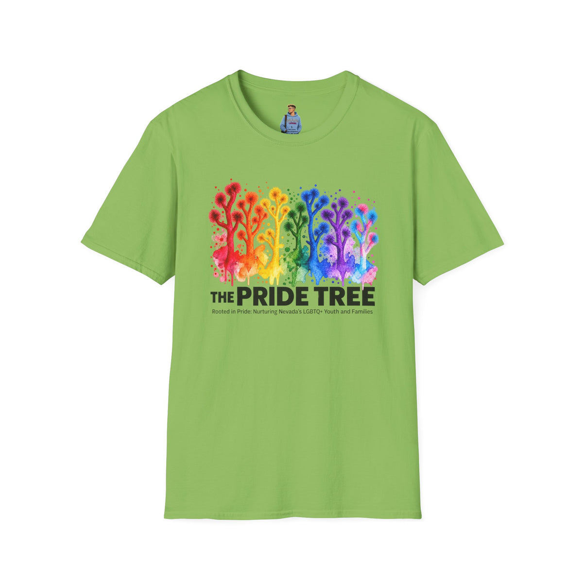 Pride Tree Las Vegas T-Shirt - Black Text