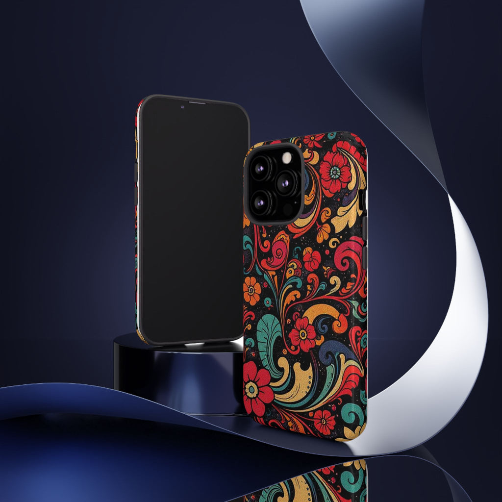 Floral Paisley Tough Case for iPhone — Vibrant Protective Phone Cover