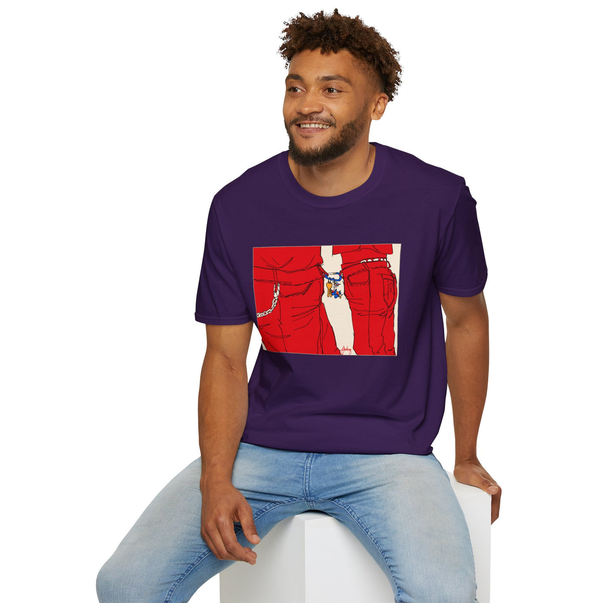 Red Jeans by Audrey Pride Tree Las Vegas T-Shirt