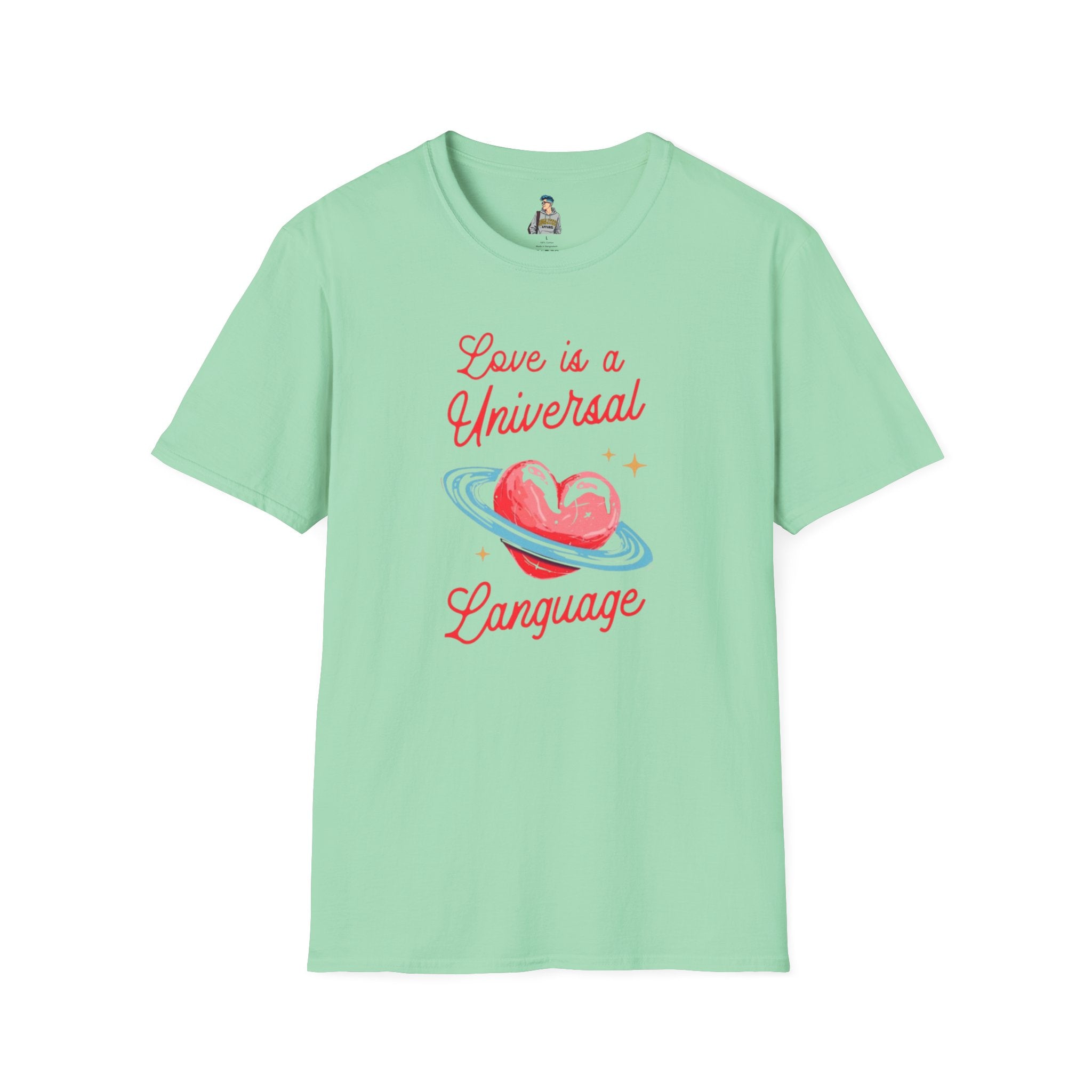 Unisex Softstyle T-Shirt - Love is a Universal Language Tee for Positive Vibes