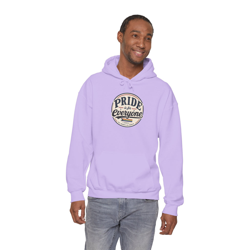 Pride Is For Everyone Pullover Hoodie — Vintage Graphic Inclusivity Sweatshirt