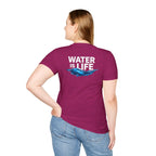 Water is Life Unisex T-Shirt | Eco-Friendly Tee for Environmentalists, Beach Lovers, Awareness Campaigns, Gifting