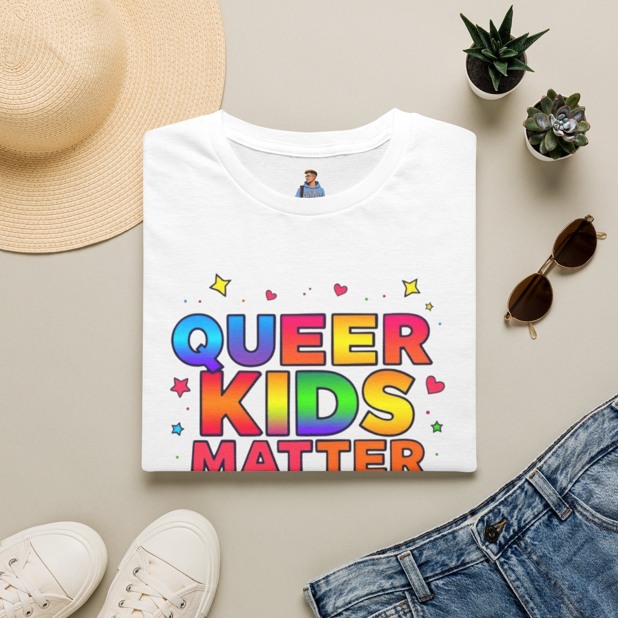 Colorful Queer Kids Matter Pride T-Shirt